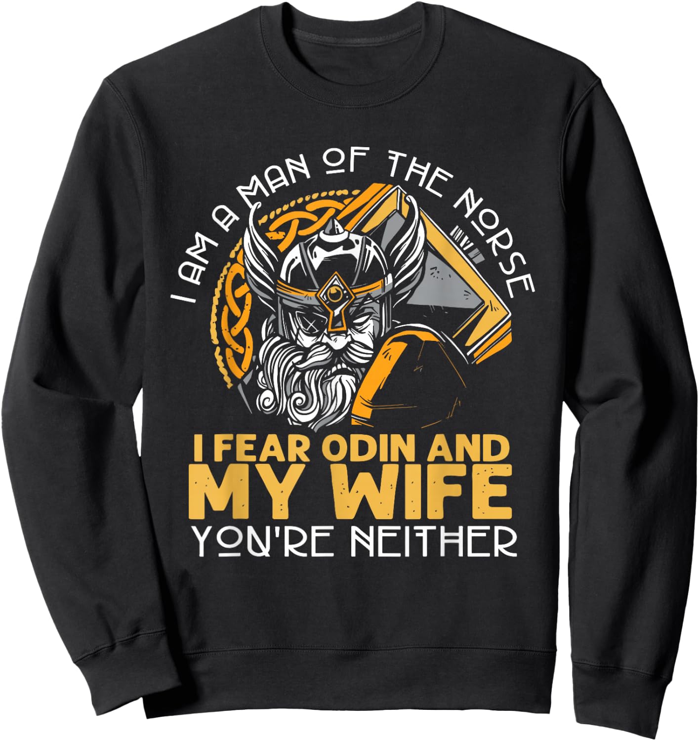 Viking Norway Norwegian Scandinavian Valhalla Funny Sweatshirt - Sweatshirt | Black