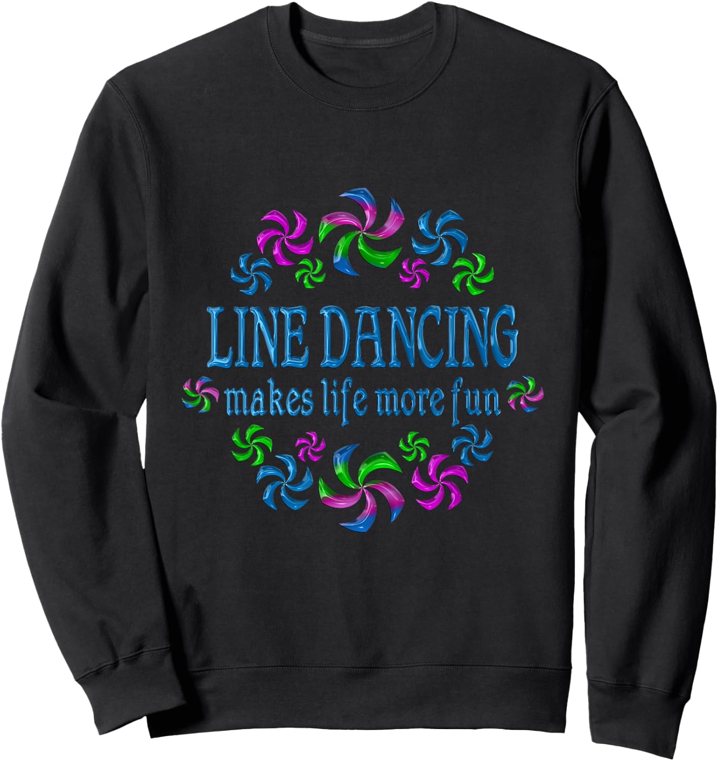 Line Dancing Fun Sweatshirt - Sweatshirt | Black