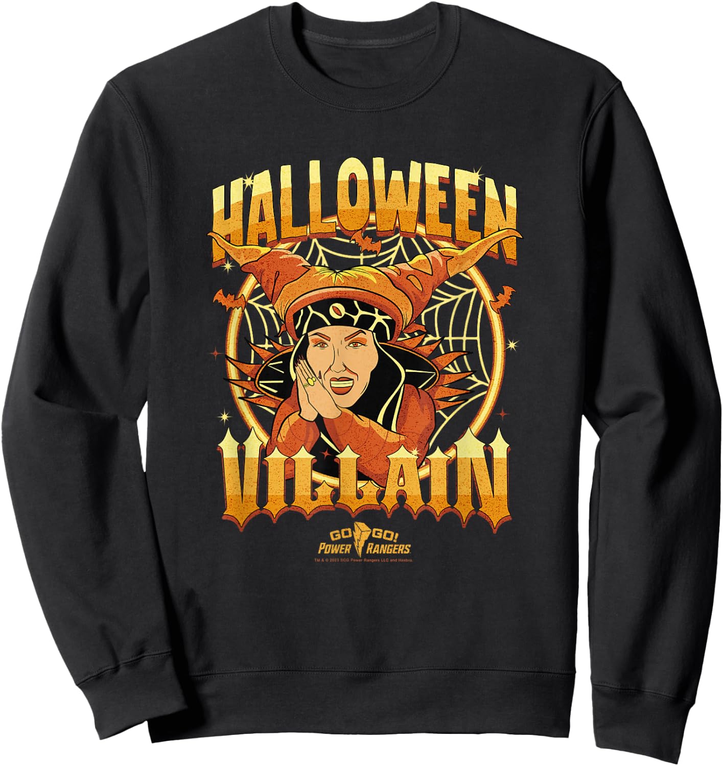 Power Rangers Halloween Rita Repulsa Halloween Villain Logo Sweatshirt - Sweatshirt | Black
