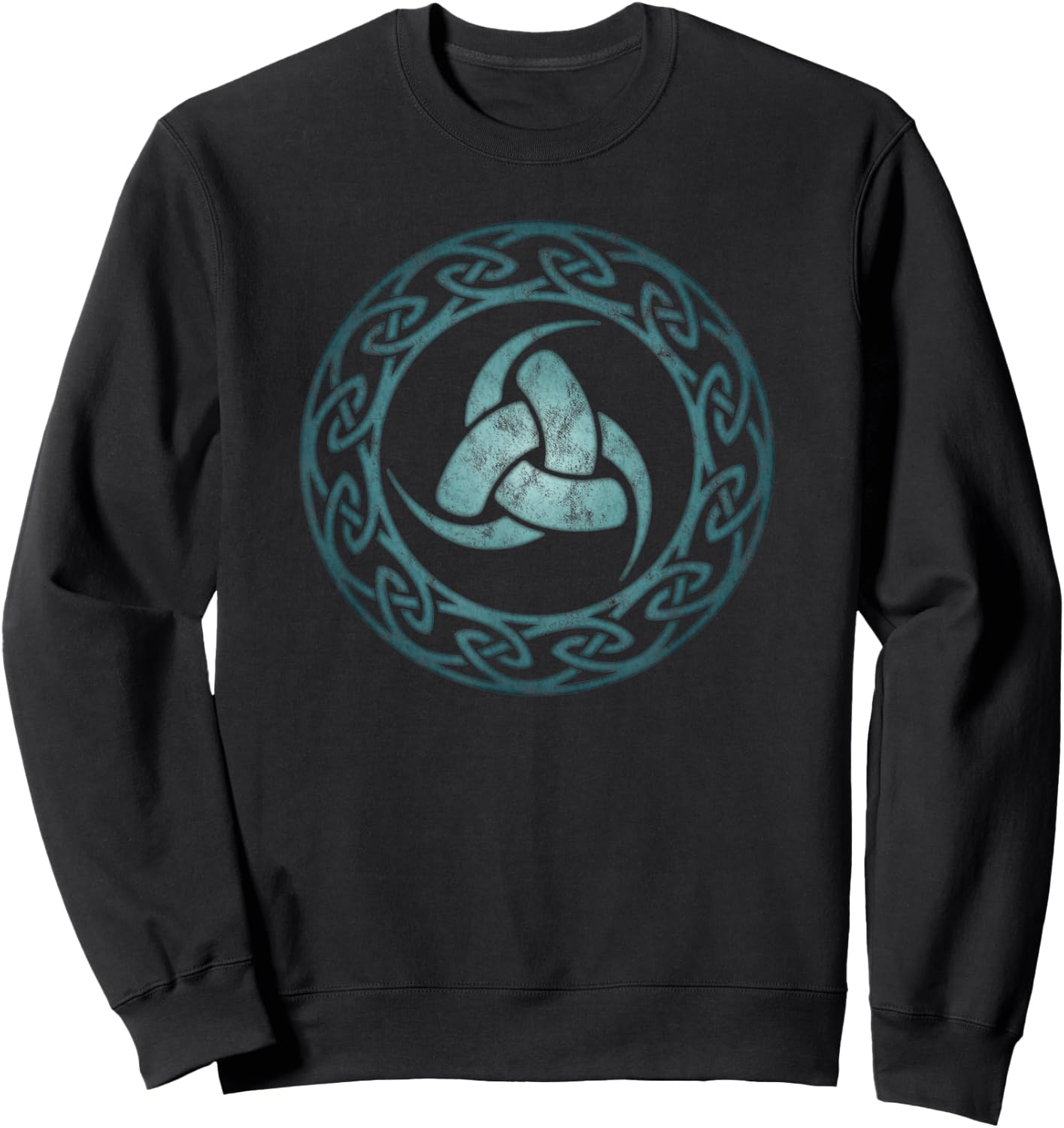 Triple Horn of Odin, Celtic knots, symbol, Nordic, Thor Loki Sweatshirt - Sweatshirt | Black