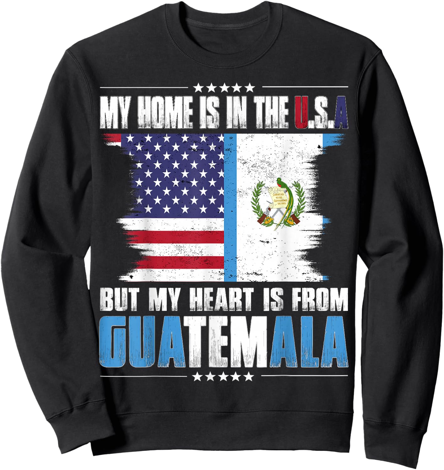 American Grown Patriot Guatemalan American from Guatemala Sweatshirt - Sweatshirt | Black