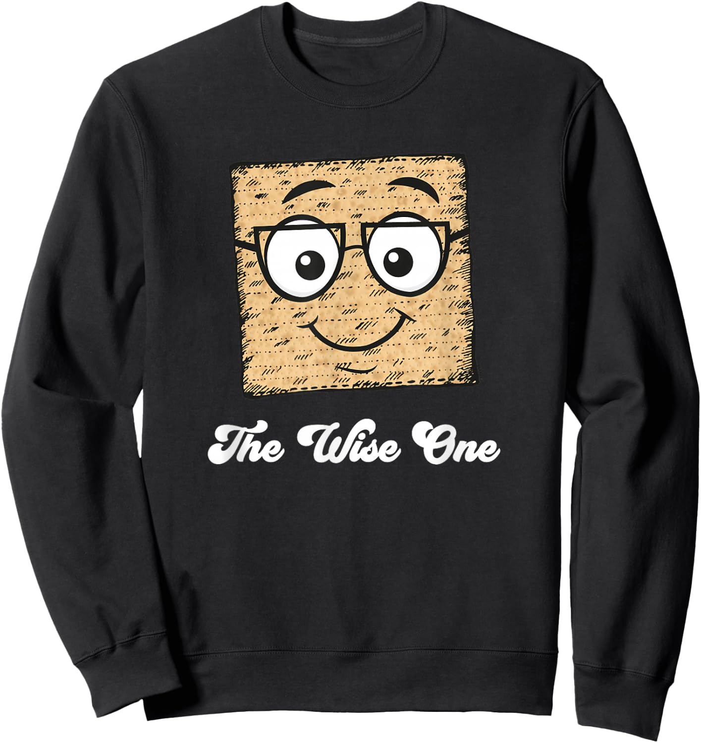 The Wise One Funny Passover Seder Sweatshirt - Sweatshirt | Black