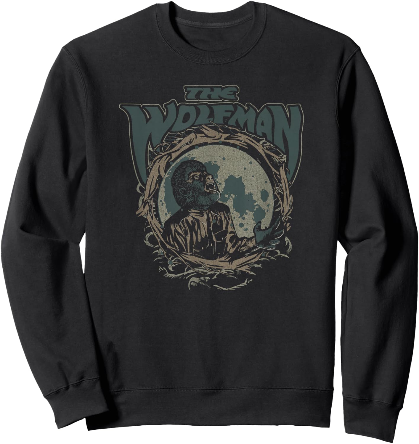 Universal Monsters The Wolfman Howls Sweatshirt - Sweatshirt | Black
