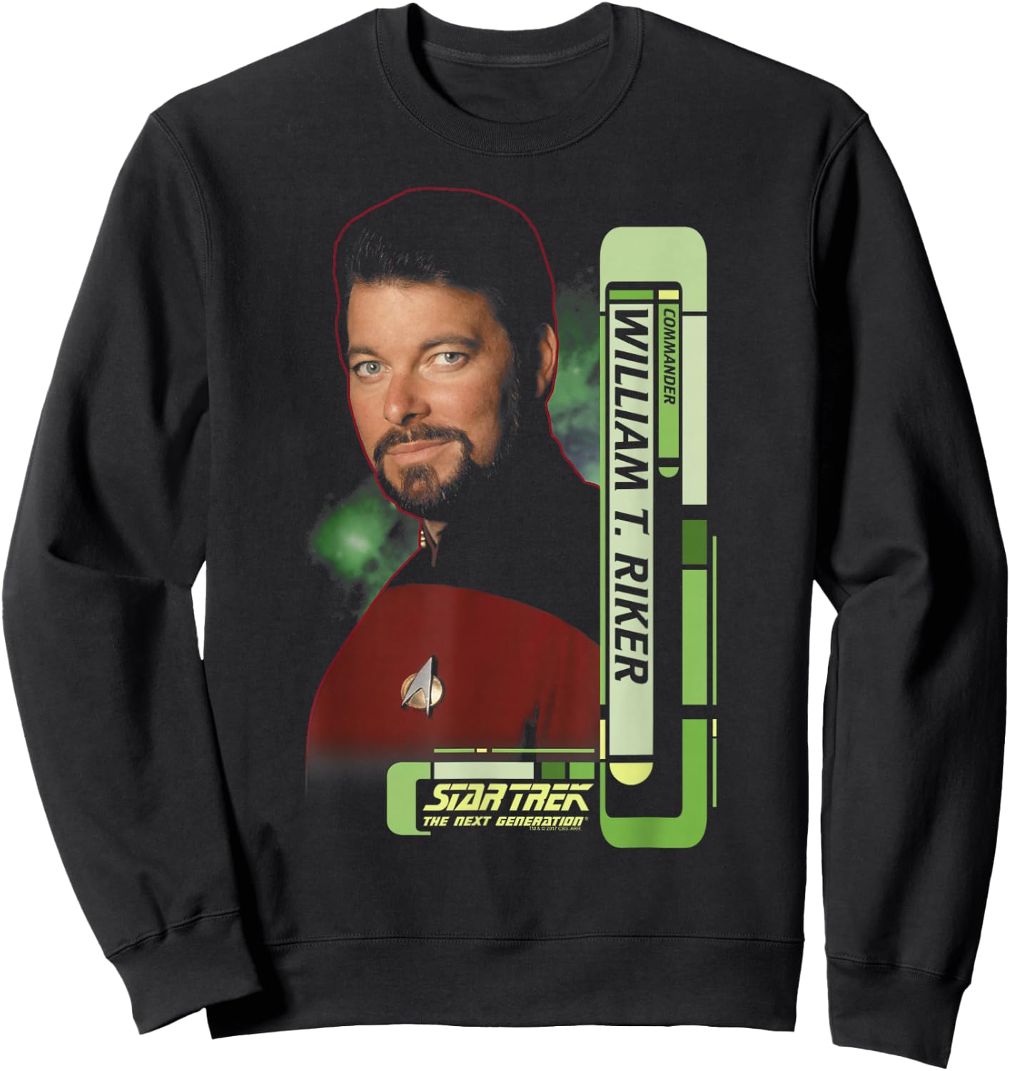Star Trek Riker Sweatshirt - Sweatshirt | Black