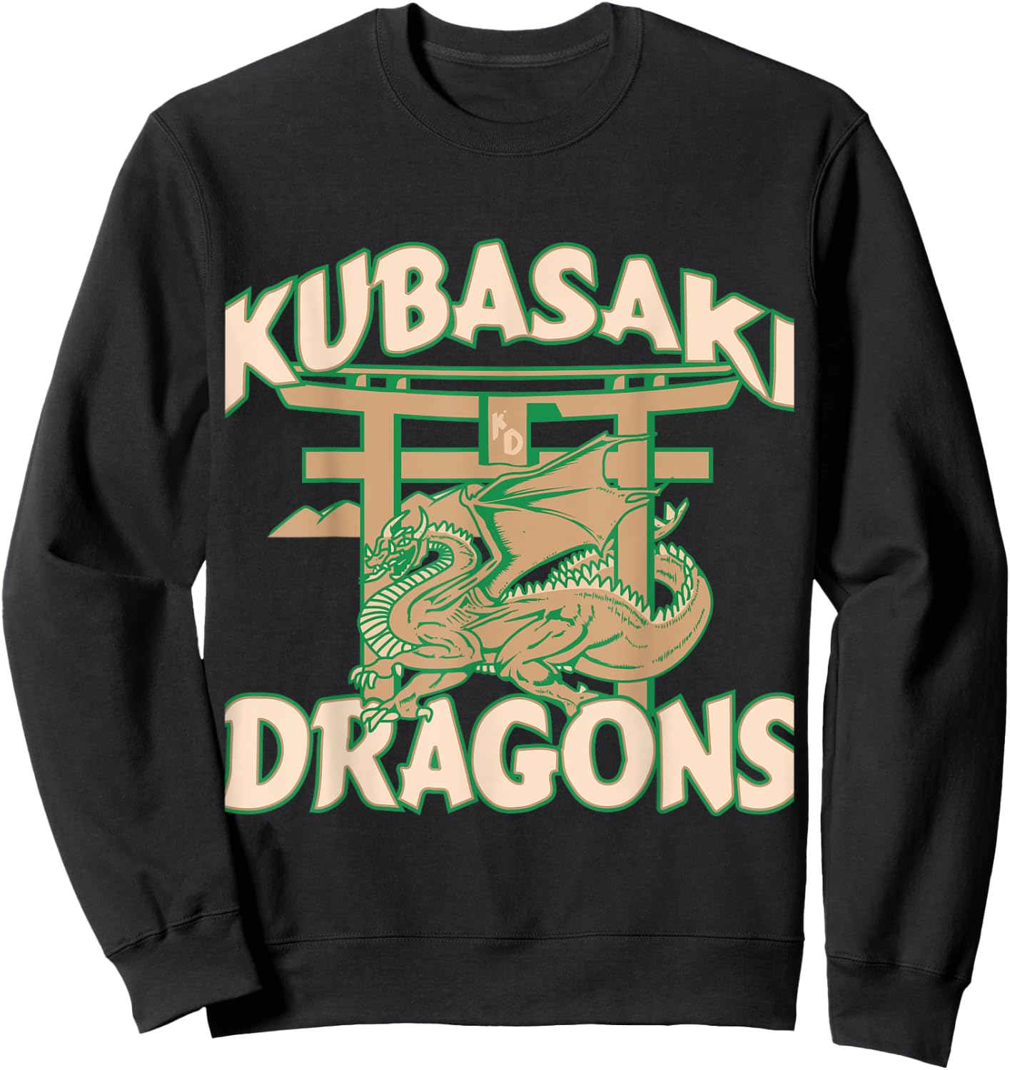 Kubasaki Okinawa Island Kubasaki High Dragons Okinawa Japan Sweatshirt - Sweatshirt | Black