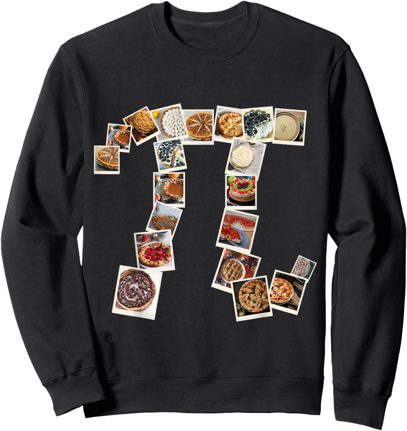 Funny PU Tag Gift - Pi Symbol from Pie Pictures Sweatshirt - Sweatshirt | Black