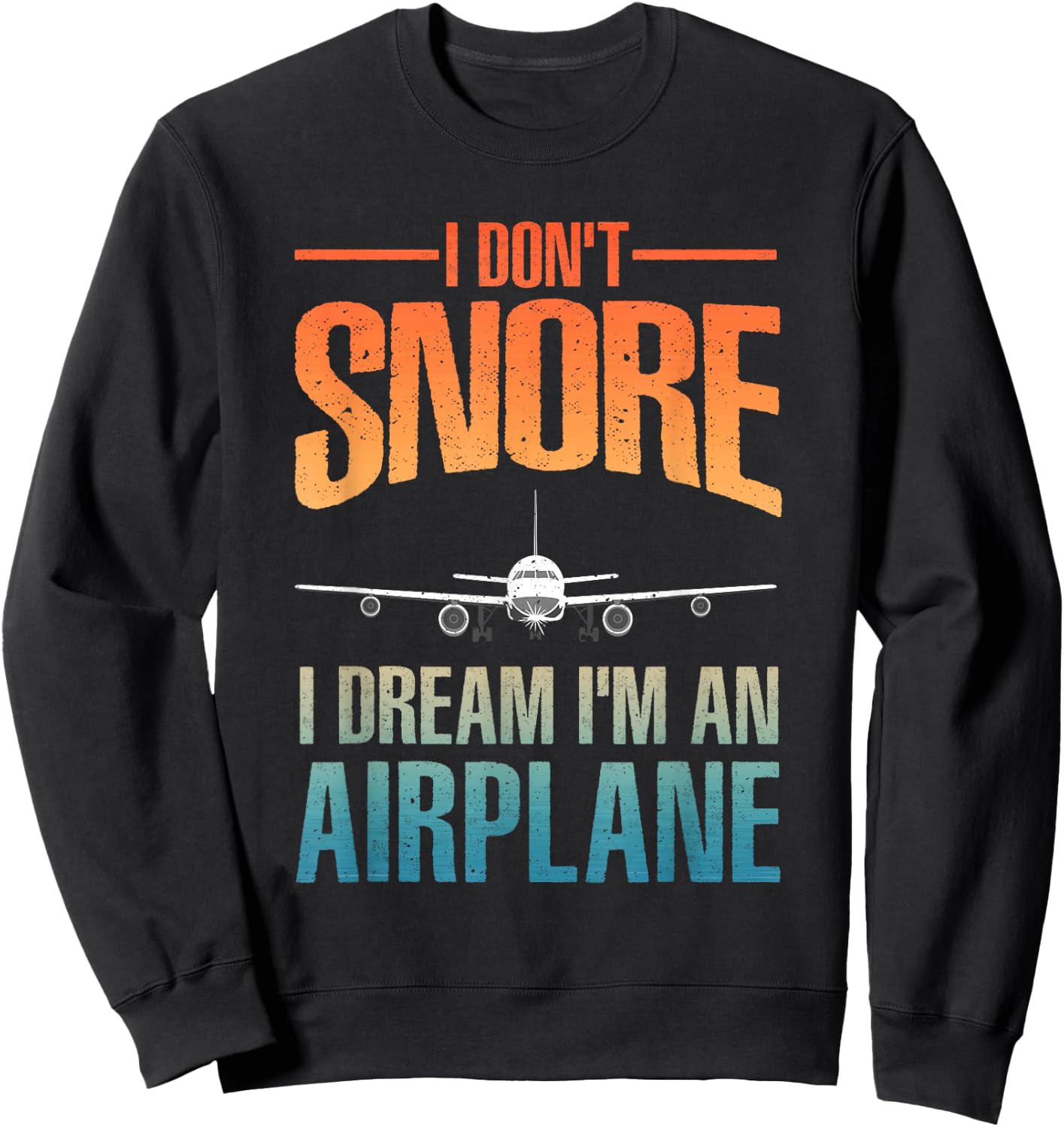 Funny Airplane Novelty Women Aviation Airplane Pilot Sweatshirt - Sweatshirt | Black