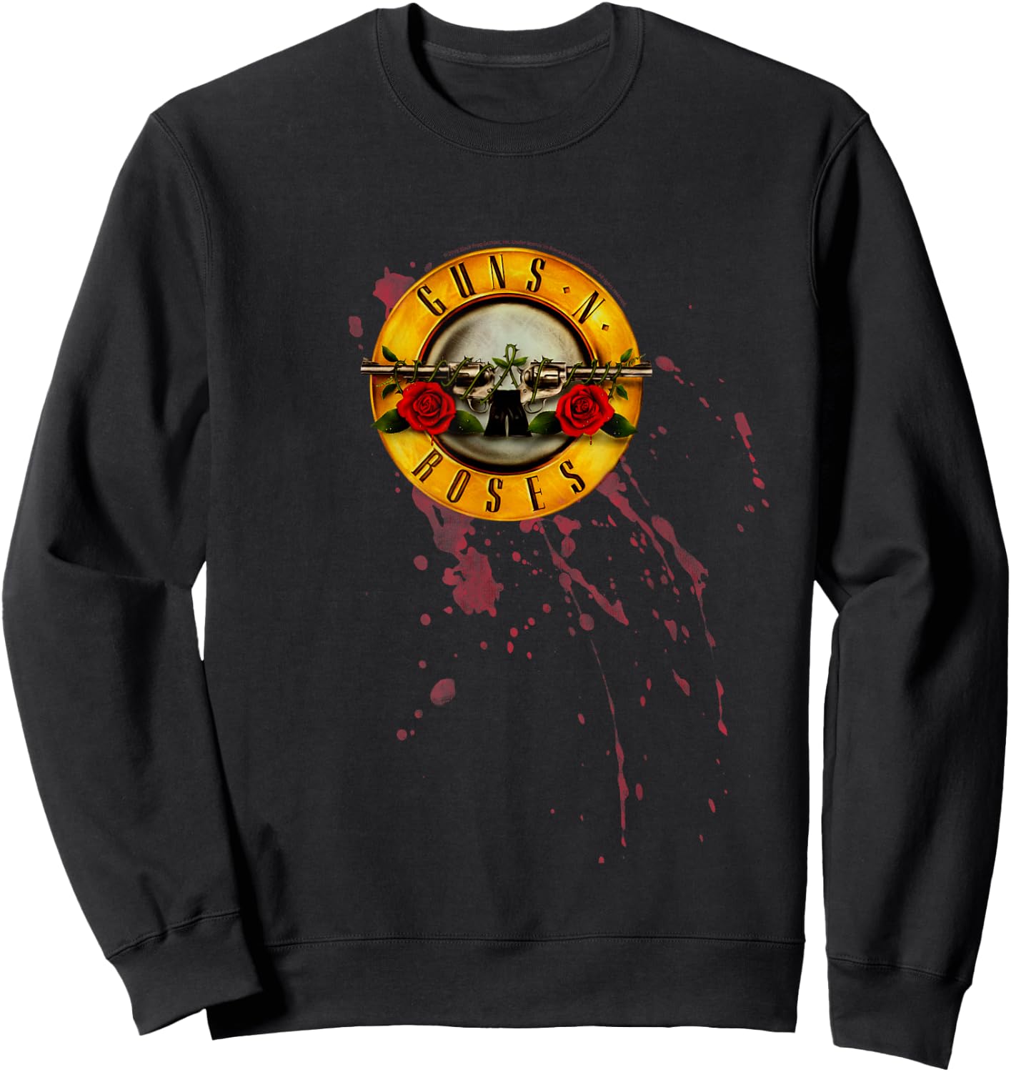 Guns N' Roses Official Splatter Bullet Sweatshirt - Sweatshirt | Black