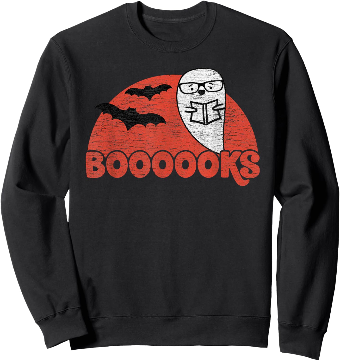 Cute Ghost Boooooks - School Librarian or Teacher Halloween Women Kids Sweatshirt - Sweatshirt | Black