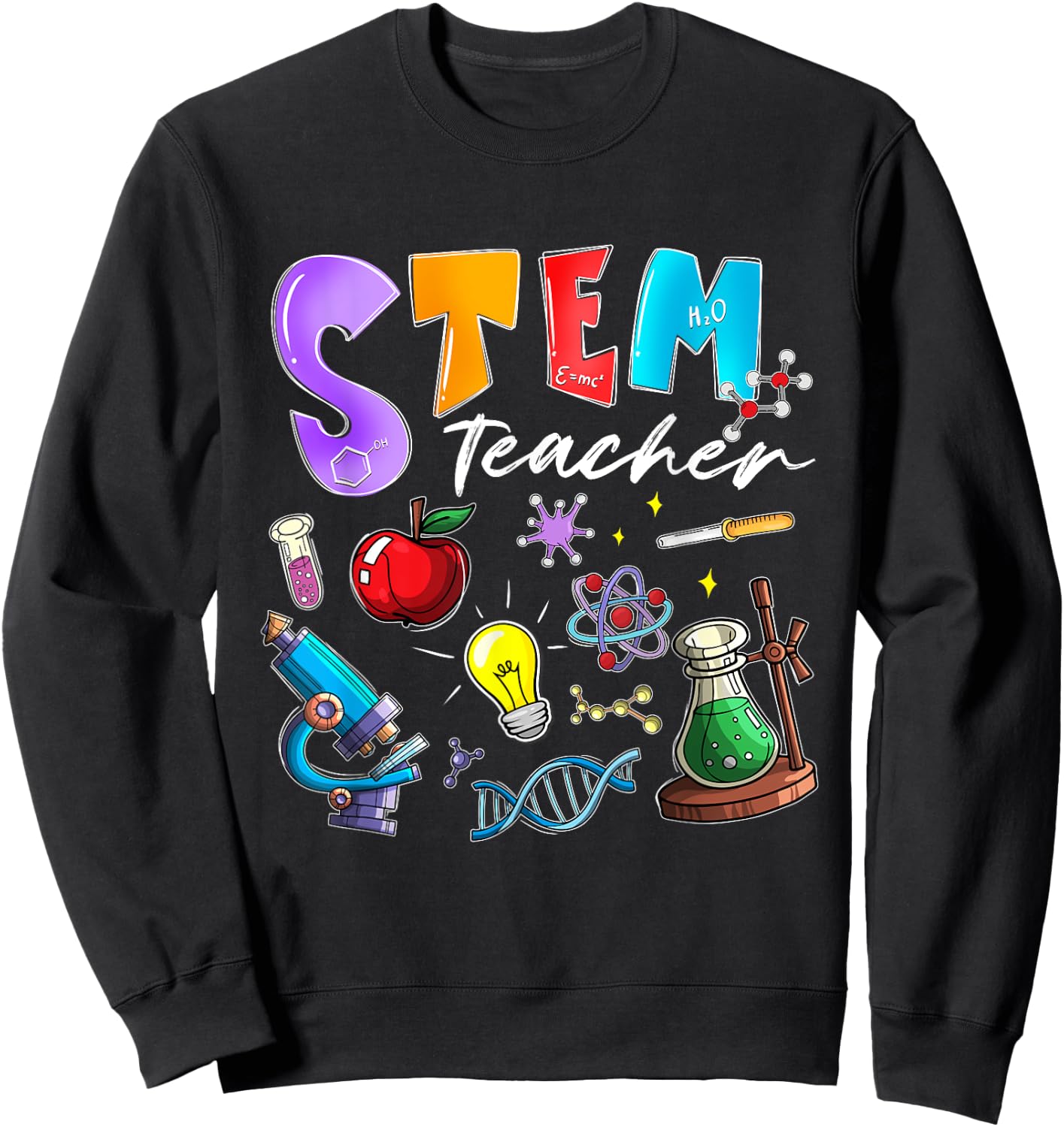 Steminist STEM Teacher Science Technology Engineering Math Sweatshirt - Sweatshirt | Black