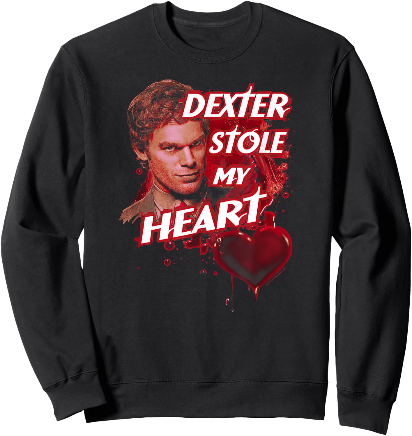 Dexter Bloody Heart Sweatshirt - Sweatshirt | Black