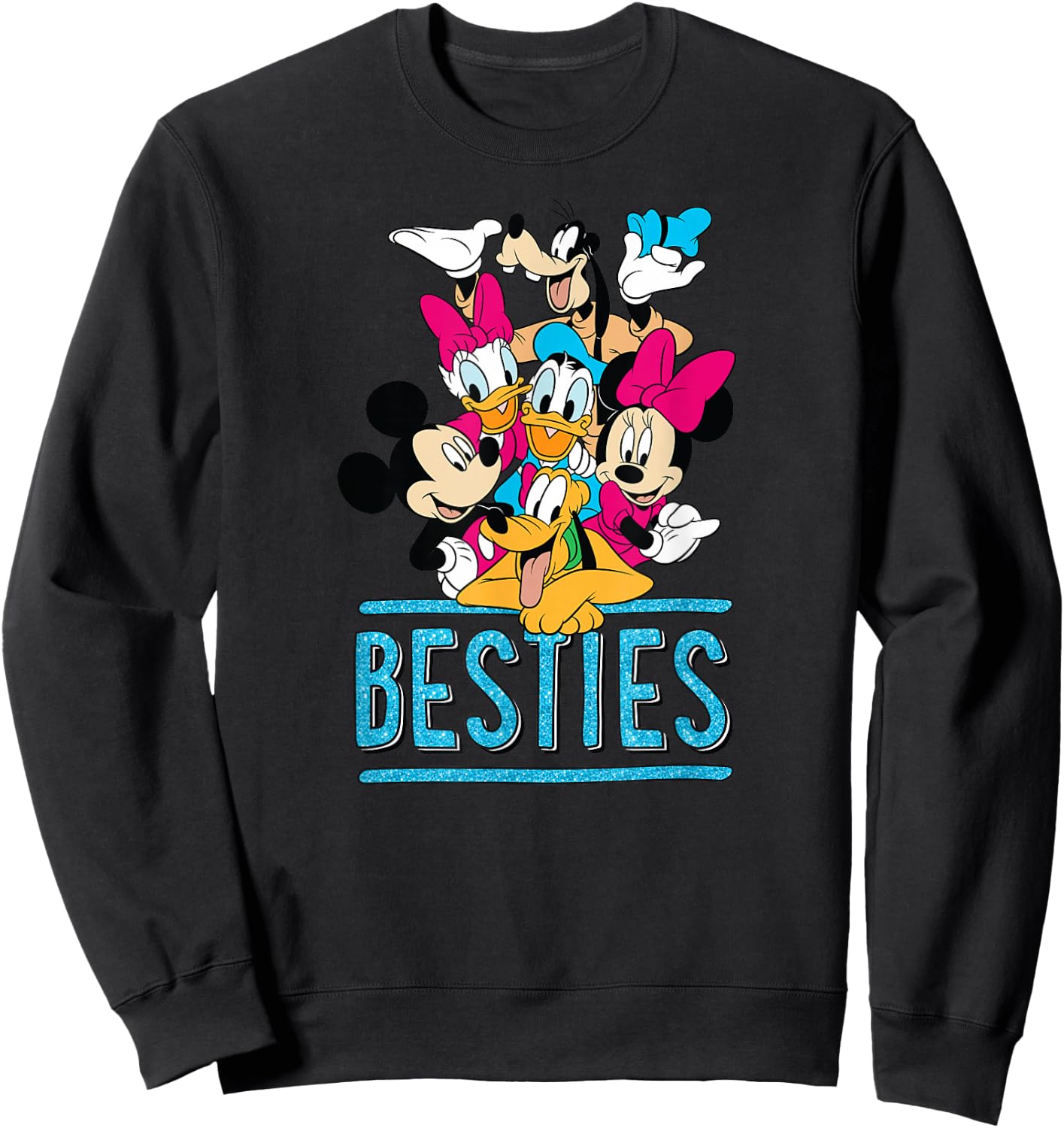 Disney - Mickey and Friends Besties Sweatshirt - Sweatshirt | Black