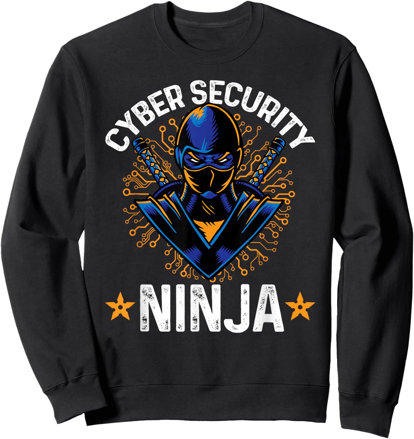 Cyber Security Ninja Computer Hacker Cryptography Hacking Sweatshirt - Sweatshirt | Black