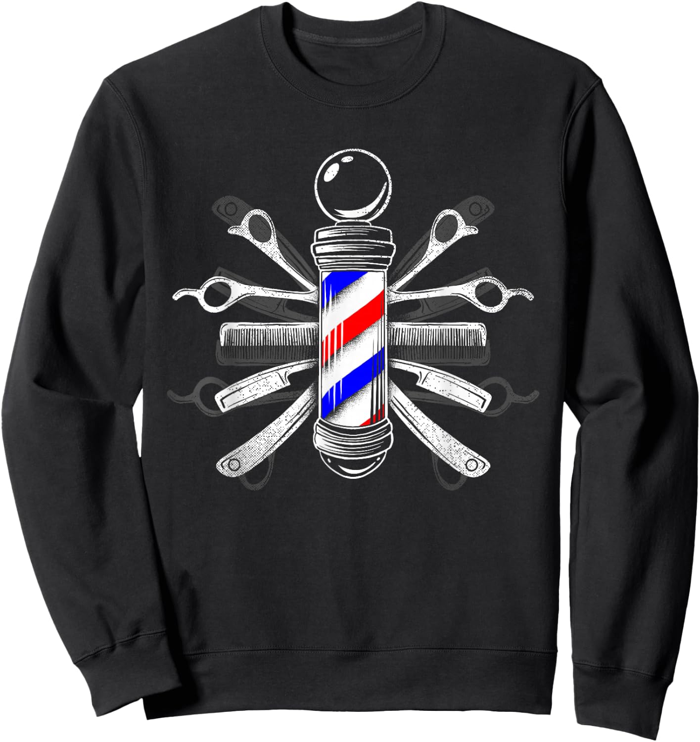 Barber's Pole - Hairdressing Sweatshirt - Sweatshirt | Black
