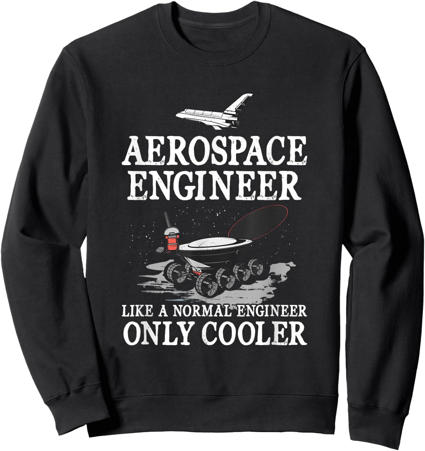 Aerospace Engineer Outfits Aerospace Engineering - Men's Black Short Sleeve - Small Sweatshirt - Sweatshirt | Black