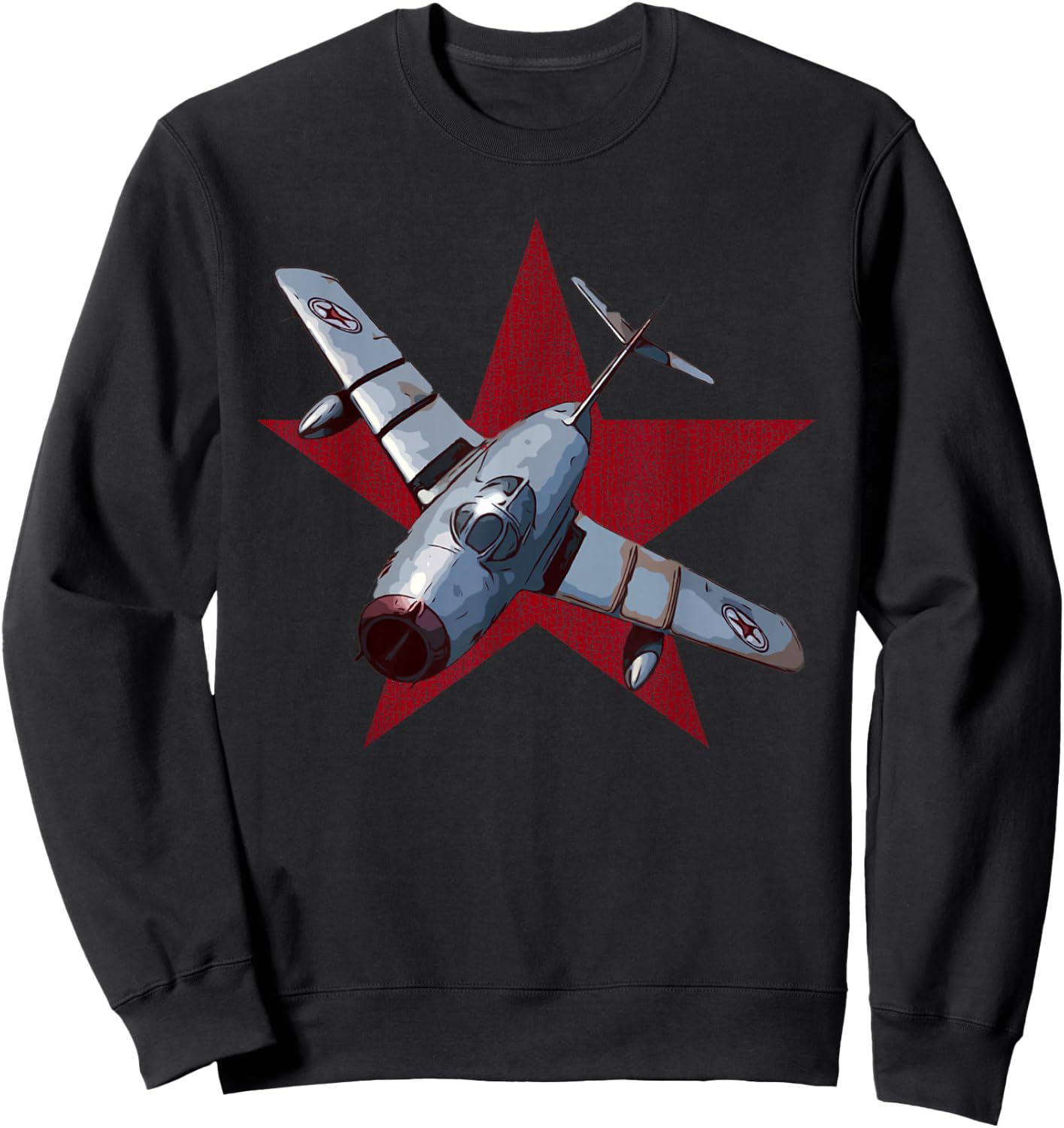 MIG 15 Jet Fighter Plane Spotting Sweatshirt - Sweatshirt | Black
