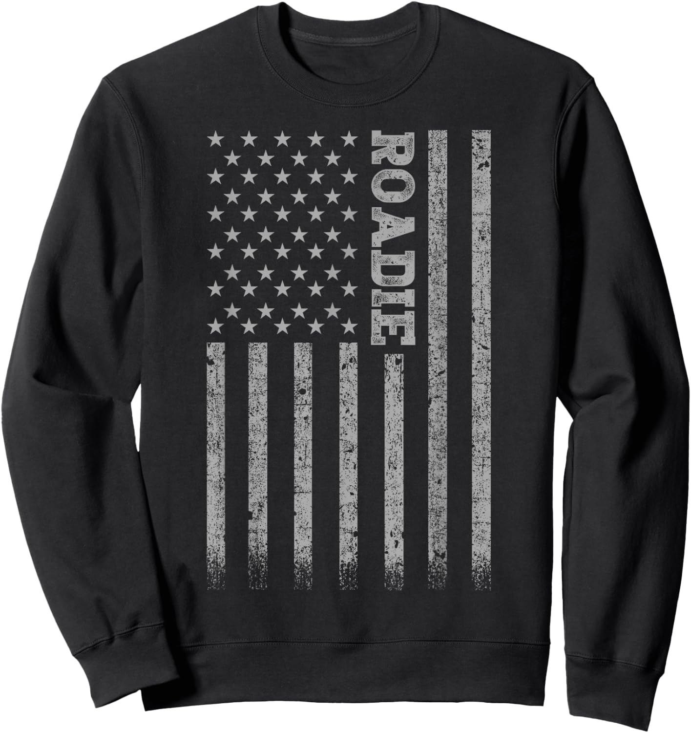 Roadie American Flag Sweatshirt - Sweatshirt | Black