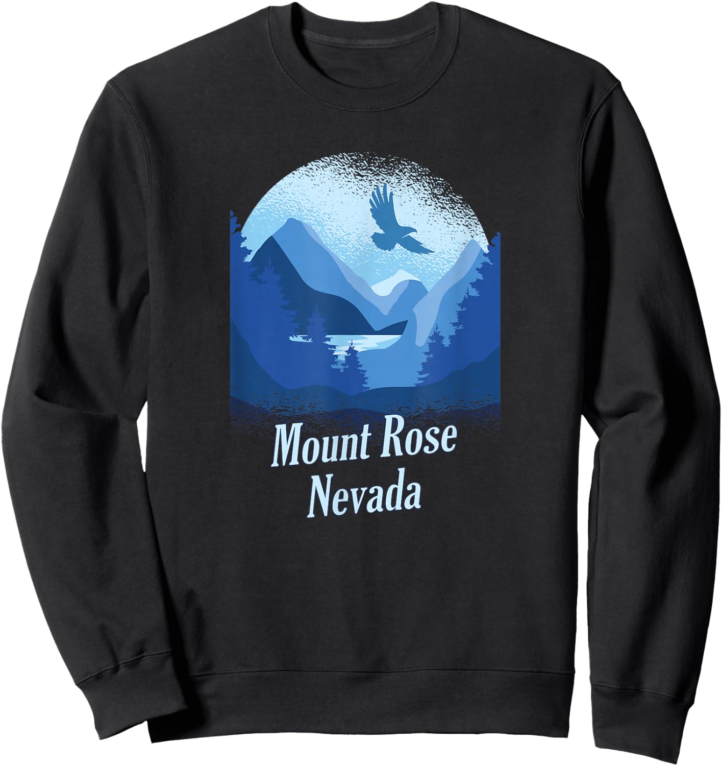 Mount Rose Nevada NV Souvenir Sweatshirt - Sweatshirt | Black