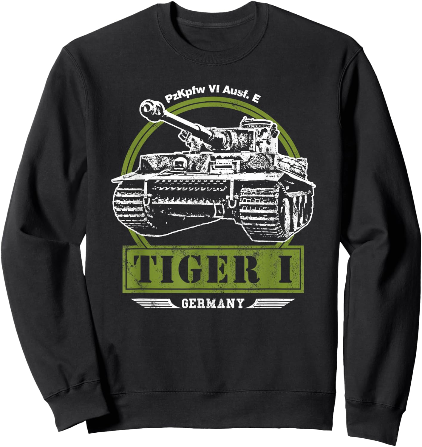 Tiger I WW2 Tank Sweatshirt - Sweatshirt | Black
