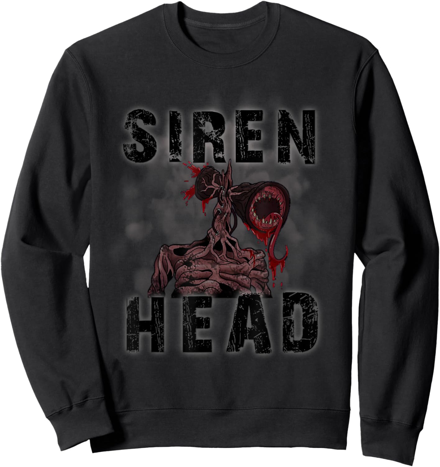 Siren head, Sirenhead we all love to escape from Siren head Sweatshirt - Sweatshirt | Black