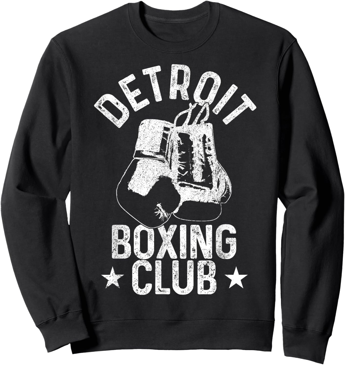 Boxing Detroit Michigan Martial Arts Boxer Sweatshirt - Sweatshirt | Black