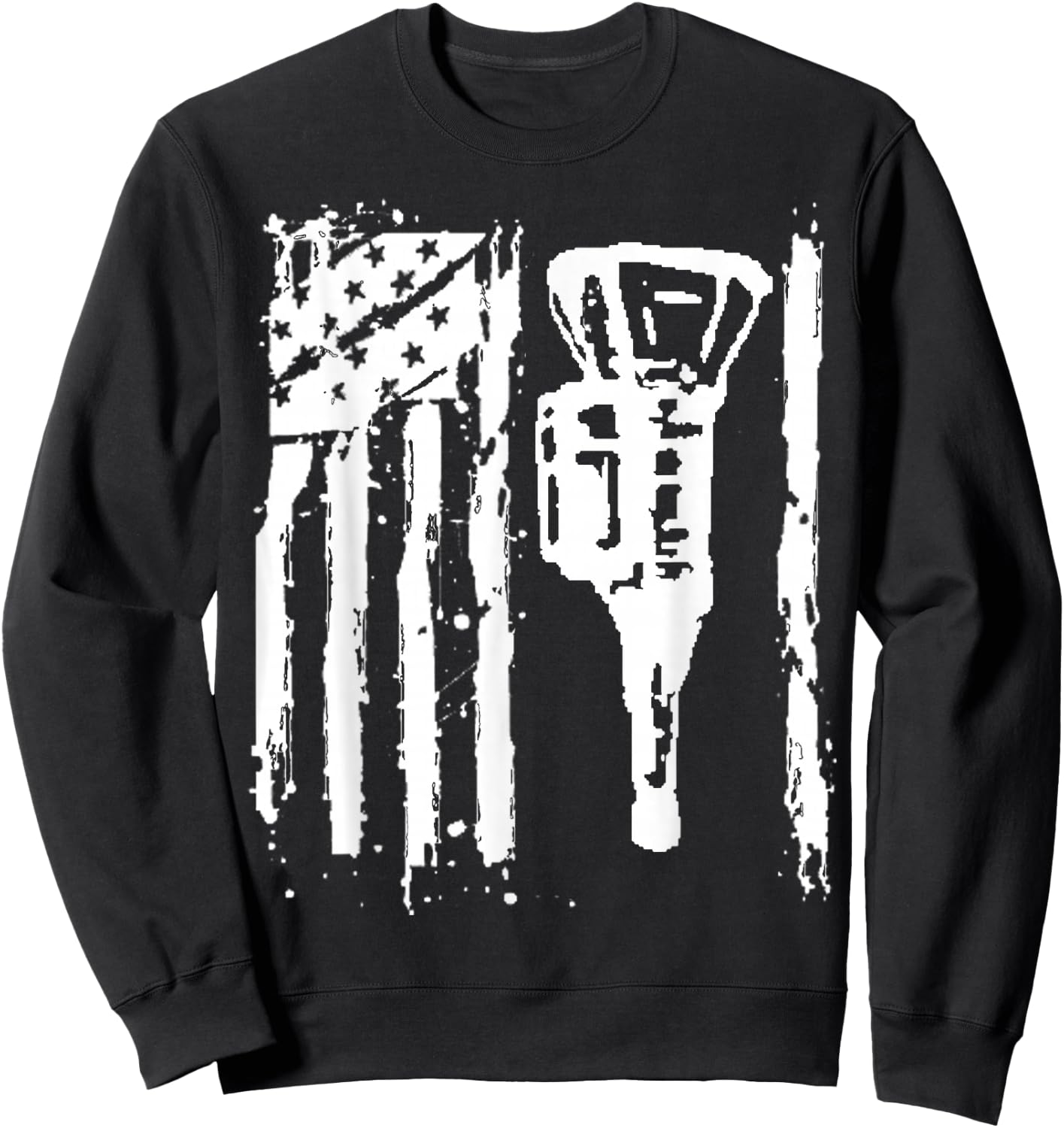 Transmission Mechanic Flag T Shirt Gift Transmission Repair Sweatshirt - Sweatshirt | Black