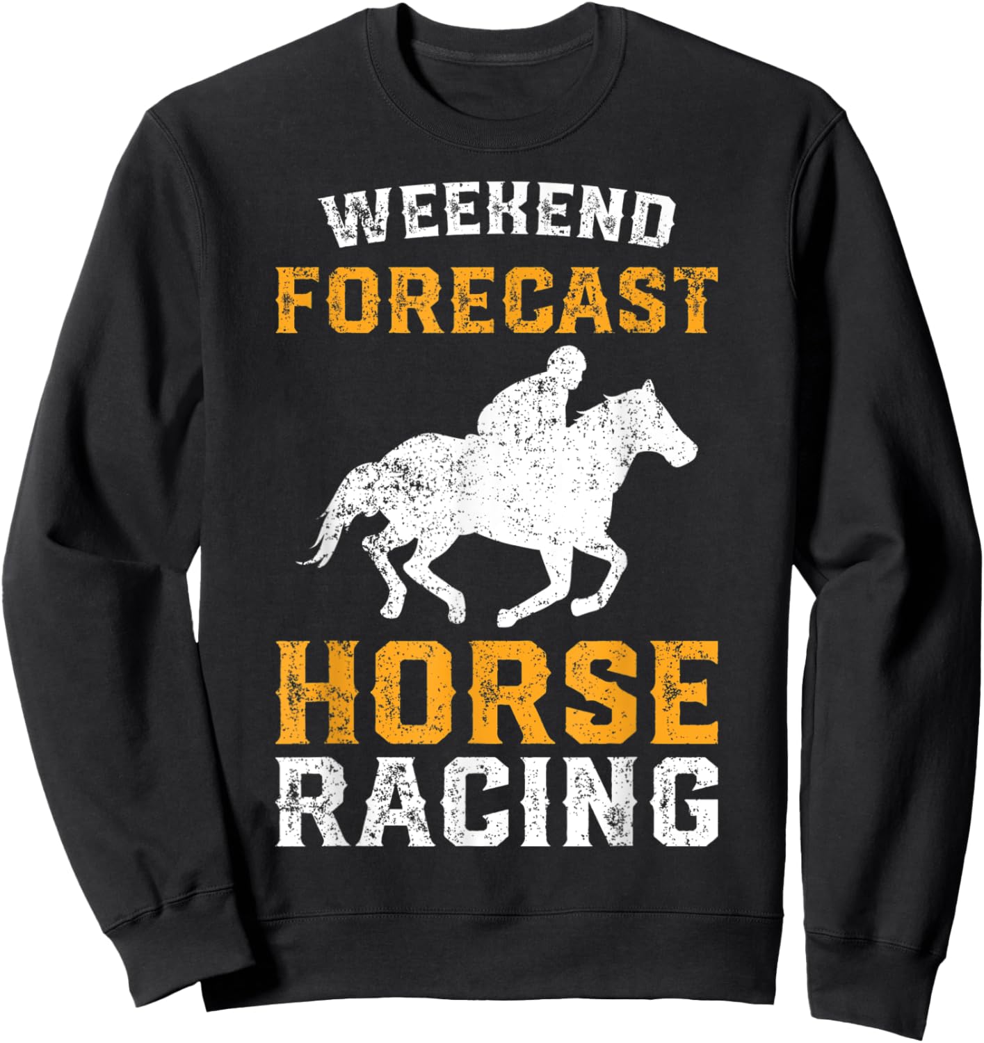 Horse Racing Sweatshirt - Sweatshirt | Black