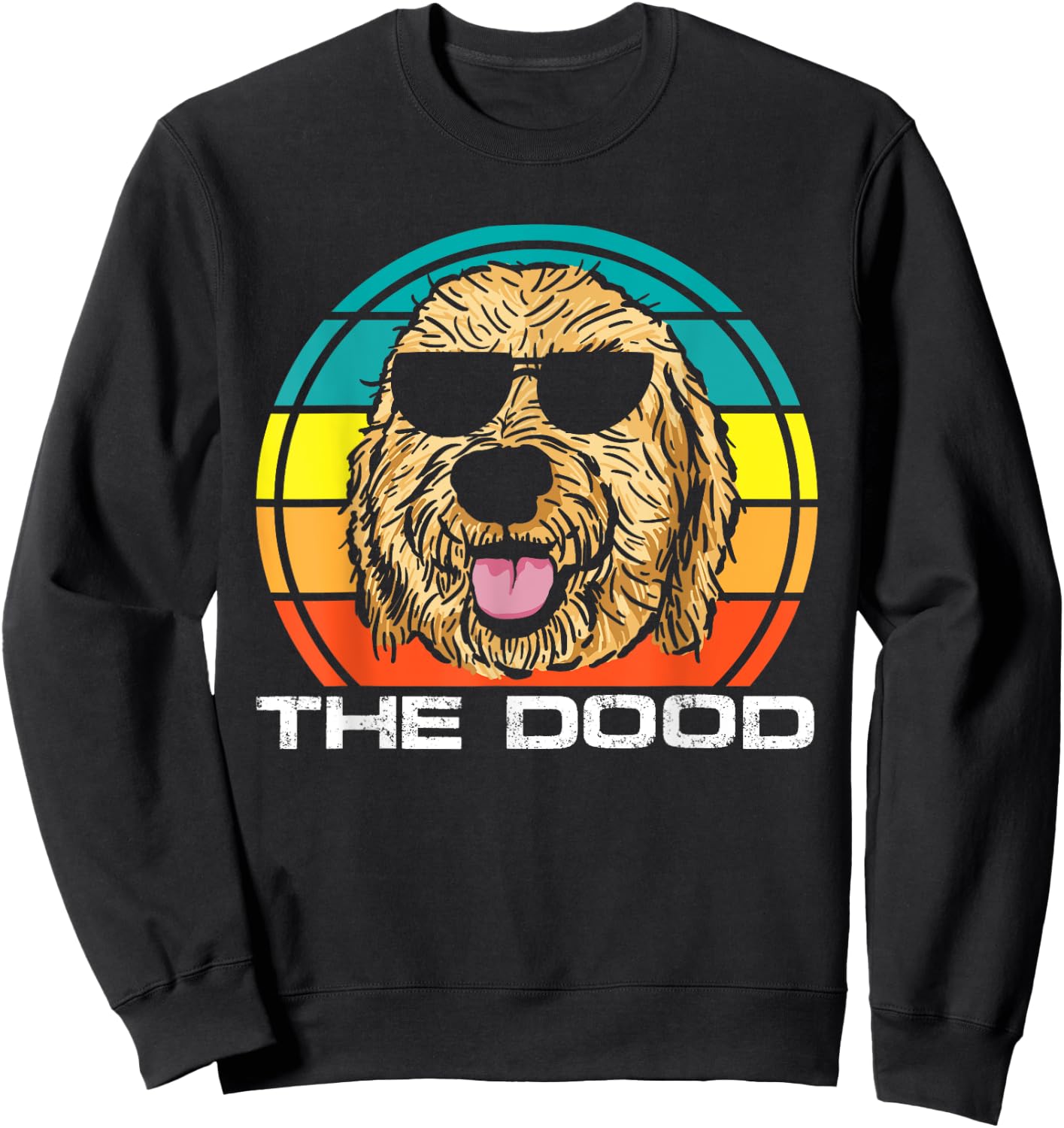 The Dood | Vintage Goldendoodle Dog Owner Women Sweatshirt - Sweatshirt | Black