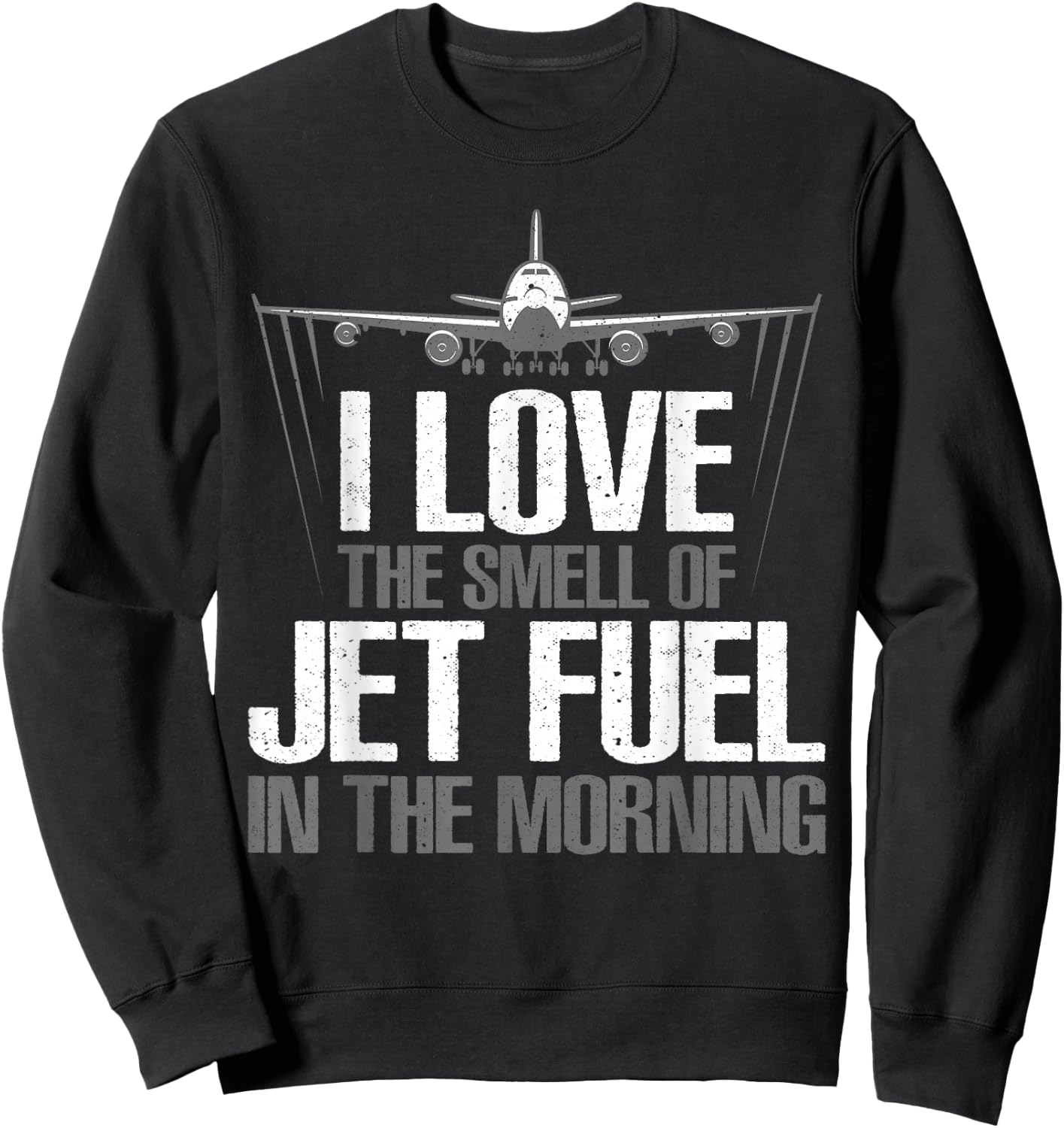 Funny Airplane Novelty Women Aviation Airplane Pilot Sweatshirt - Sweatshirt | Black