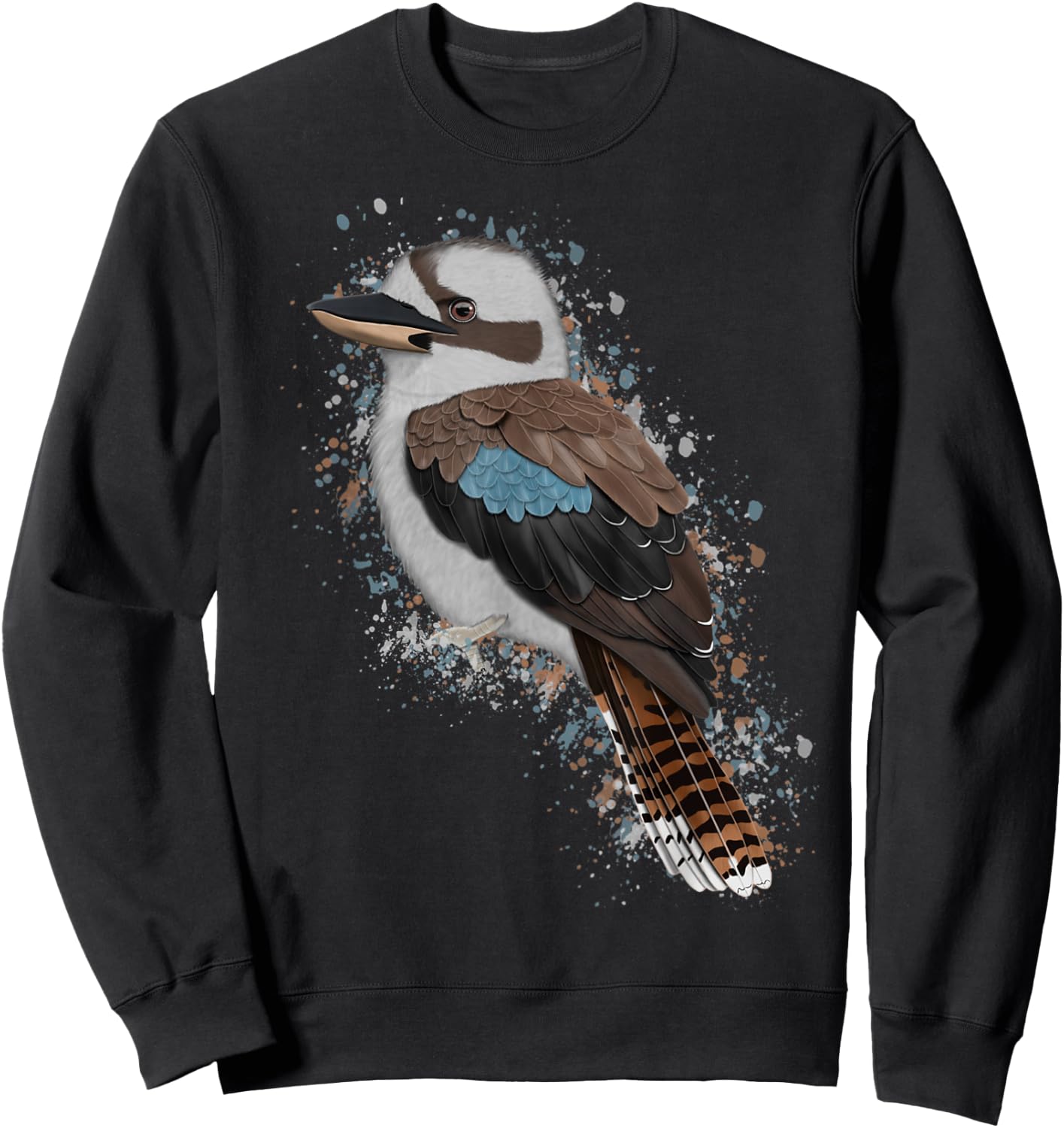 Kookaburra Bird Birder Birdlover Birdwatcher Animal Sweatshirt - Sweatshirt | Black