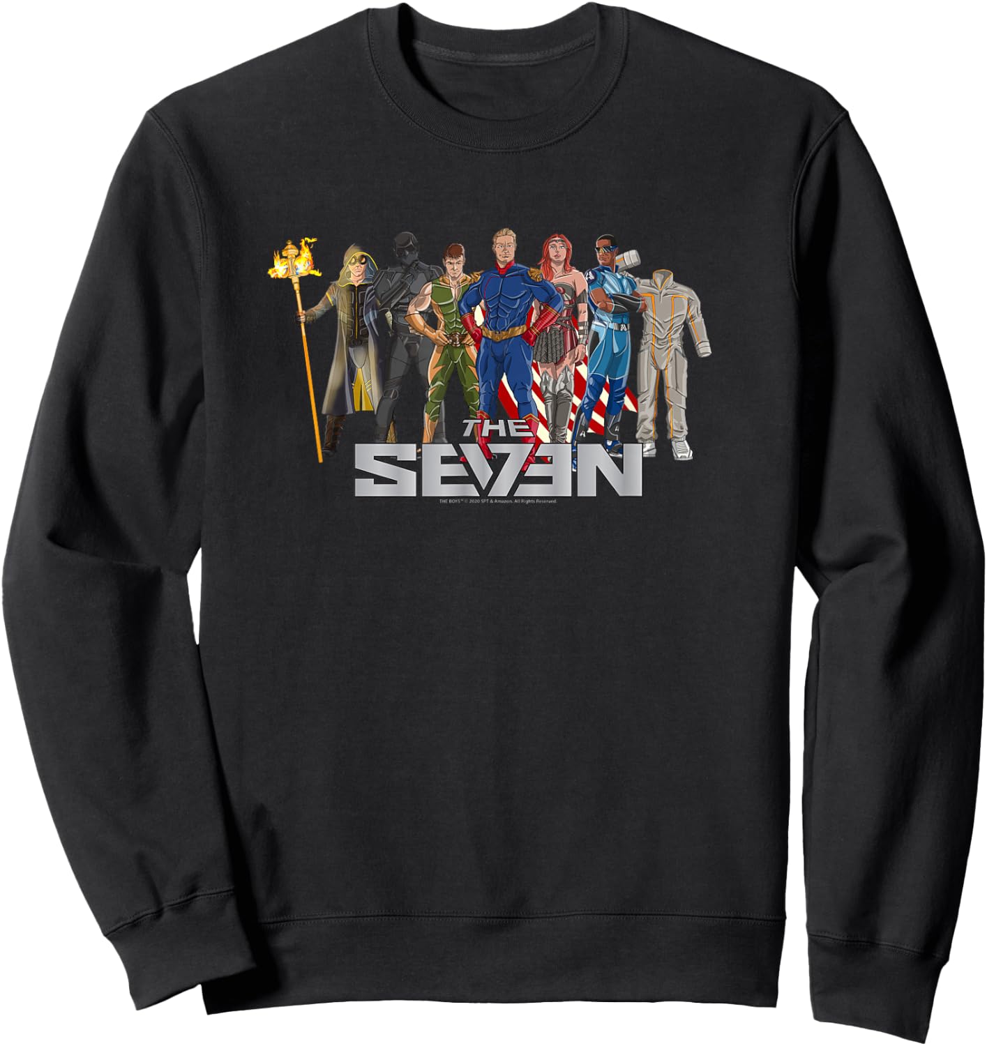 The Boys The Seven Comic Superhero TV Show Sweatshirt - Sweatshirt | Black