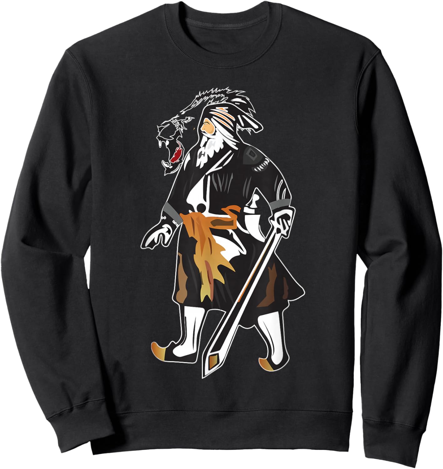 Sikh Martyr Baba Deep Singh Shahid Roaring Lion Sweatshirt - Sweatshirt | Black