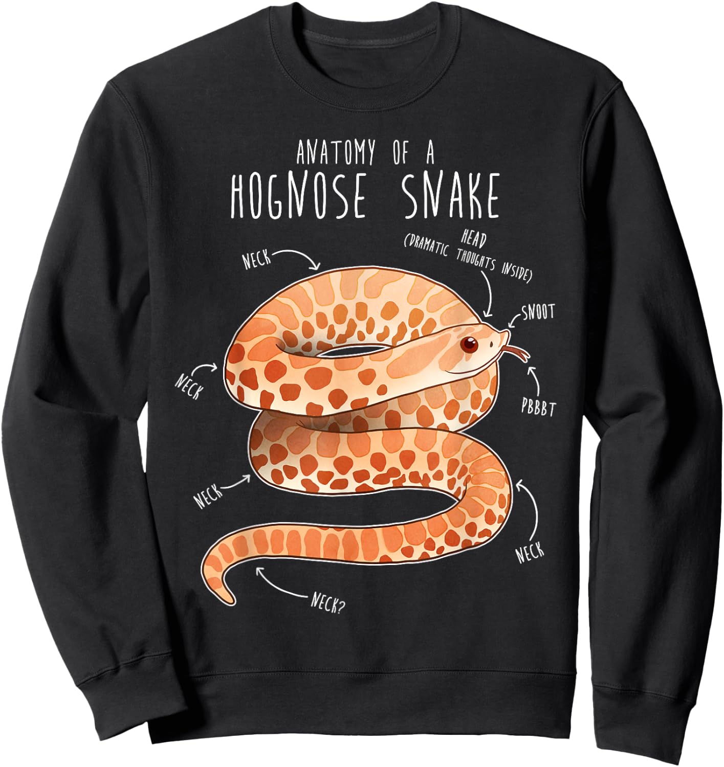 Albino Hognose Snake Mom, Funny Cute Pet Mom Reptile Lover Sweatshirt - Sweatshirt | Black