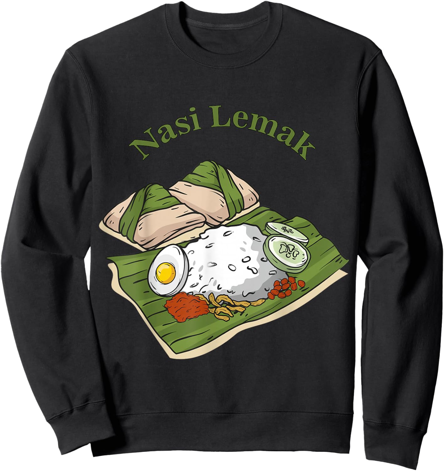 Really Like Nasi Lemak Sweatshirt - Sweatshirt | Black
