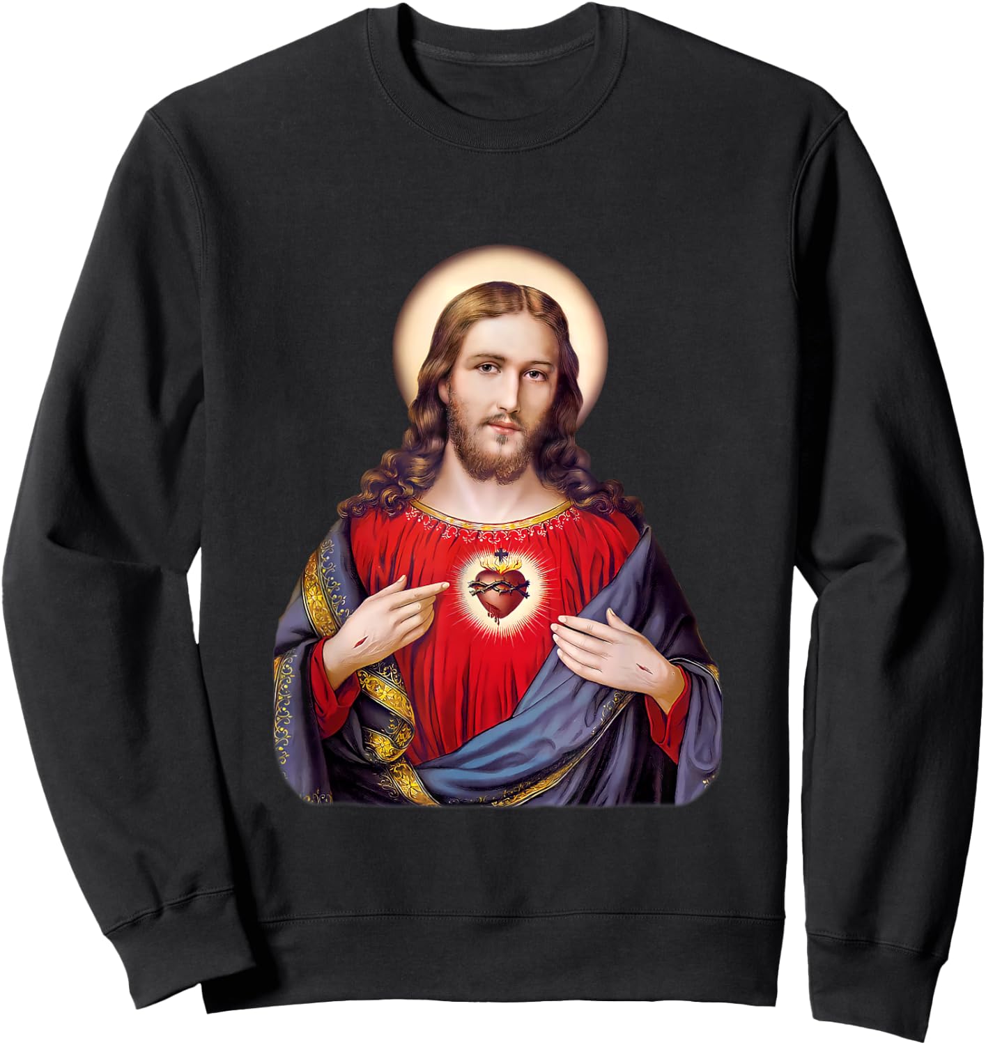 Sacred Heart of Jesus Christ Sweatshirt - Sweatshirt | Black