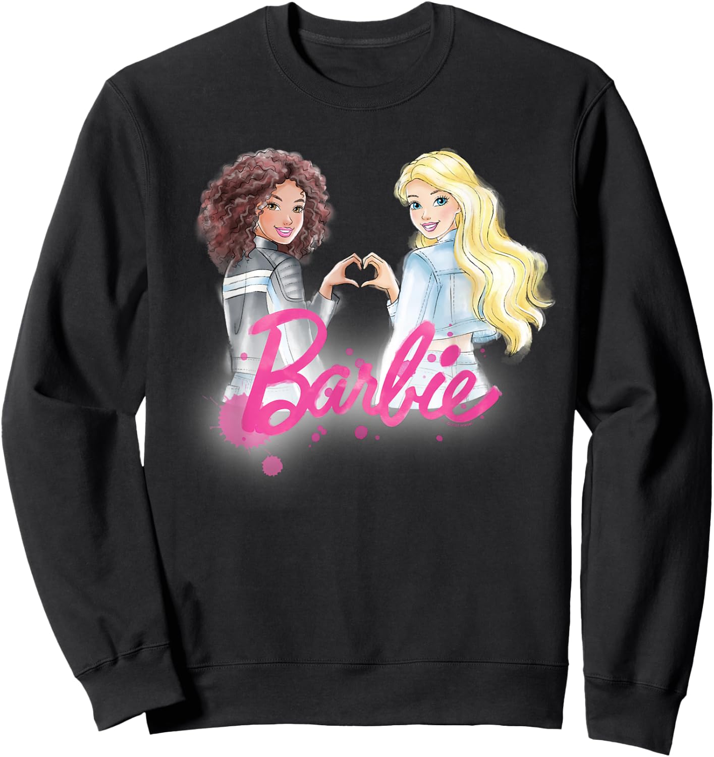 Barbie - BFF Heart Sweatshirt - Sweatshirt | Black