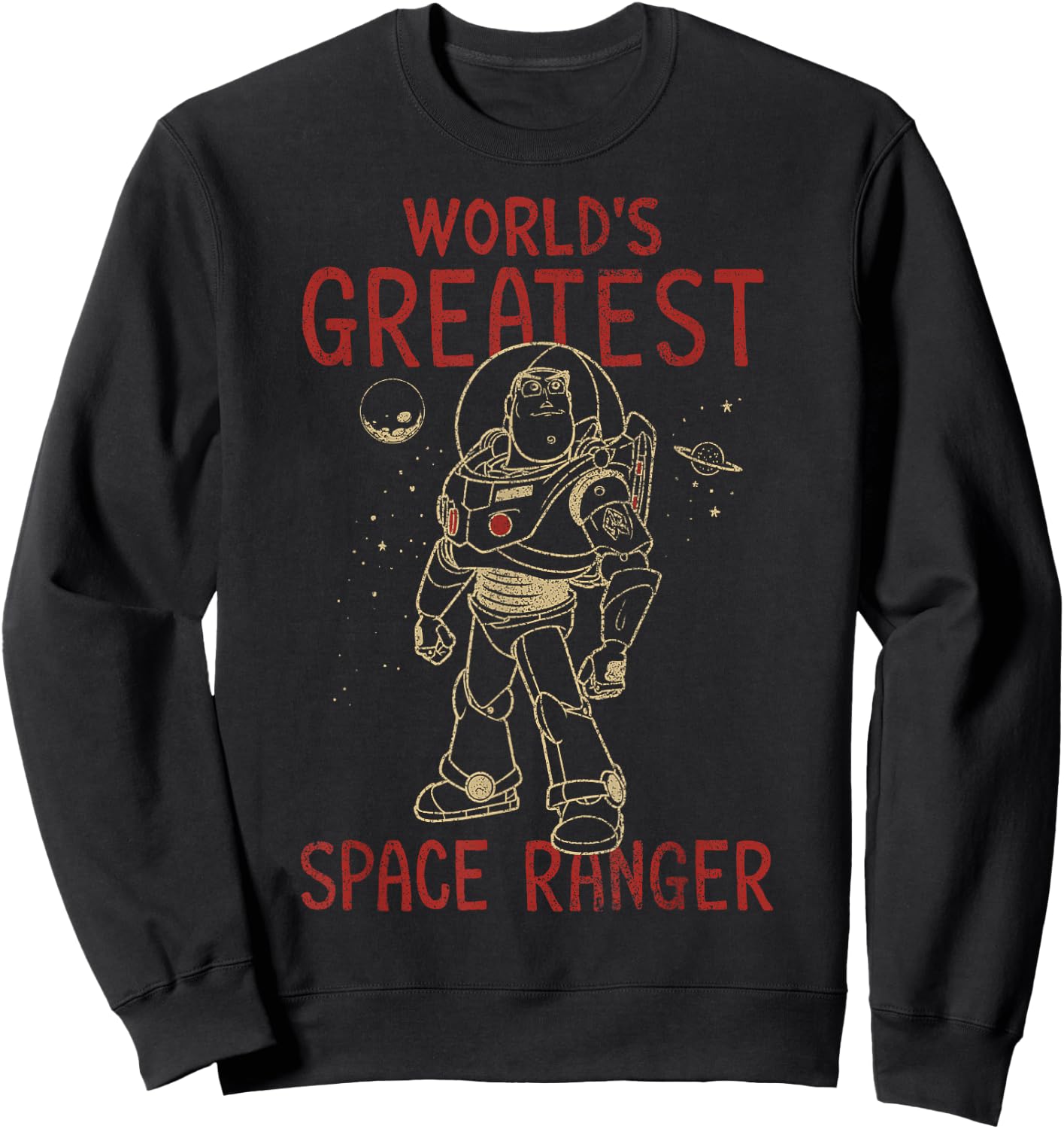 Disney Pixar Toy Story Buzz World's Greatest Space Ranger Sweatshirt - Sweatshirt | Black