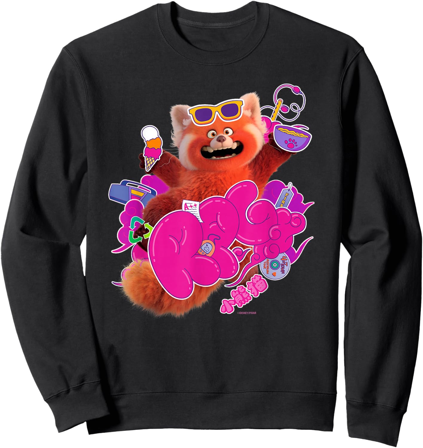 Disney and Pixar’s Turning Red RPG Cute Panda Sweatshirt - Sweatshirt | Black