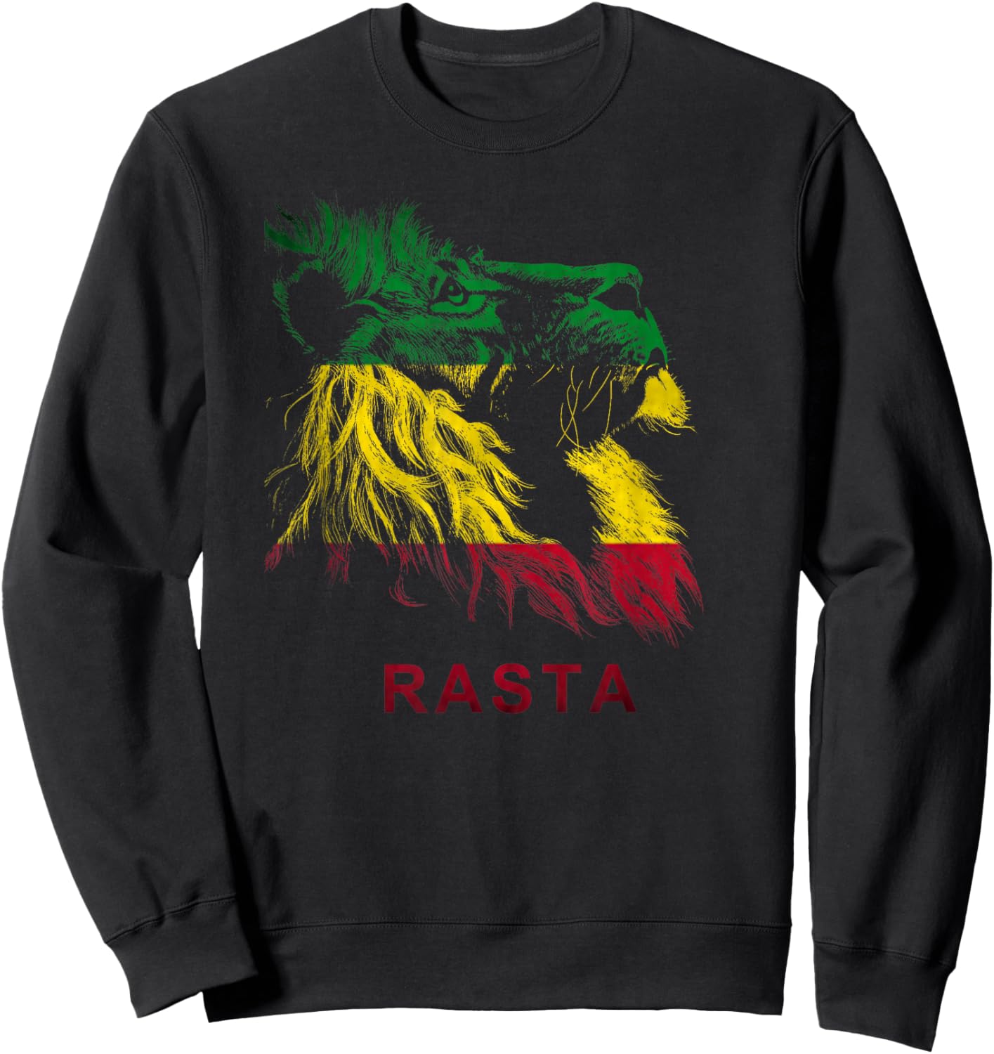 Rasta Lion Rastafari Jamaica Relax Chill Sweatshirt - Sweatshirt | Black