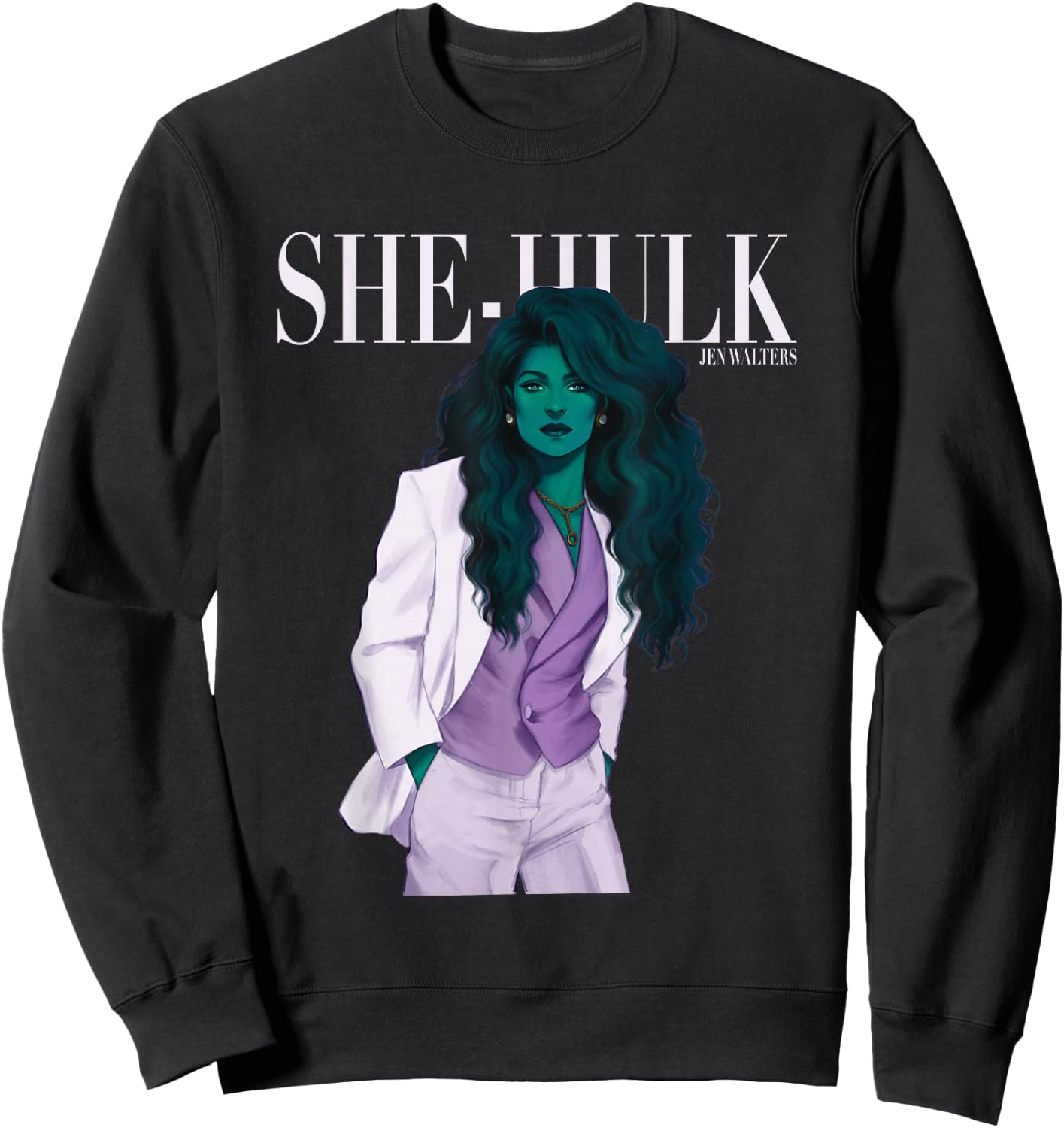 Marvel Avenger She-Hulk Jen Walters Women’s History Month Sweatshirt - Sweatshirt | Black
