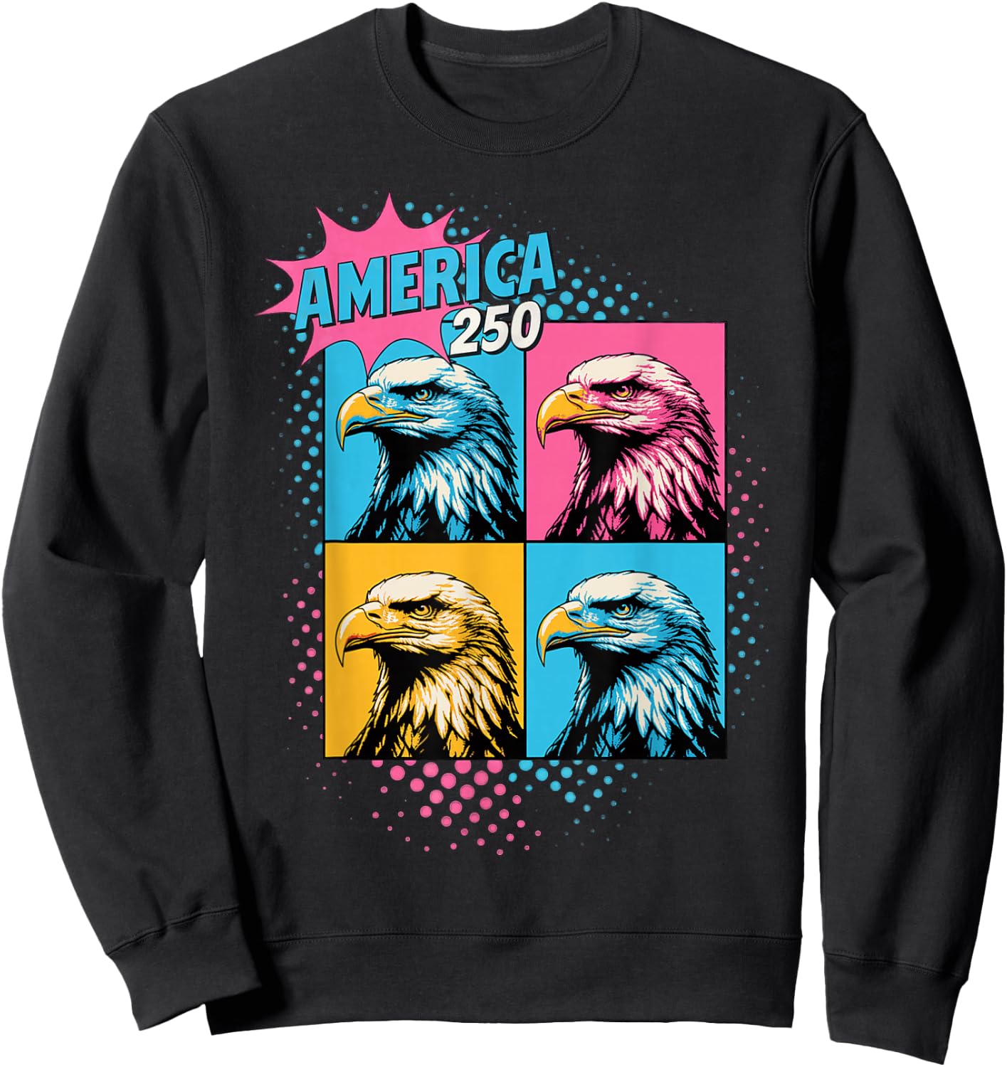 250th Anniversary USA 250th America Sweatshirt - Sweatshirt | Black