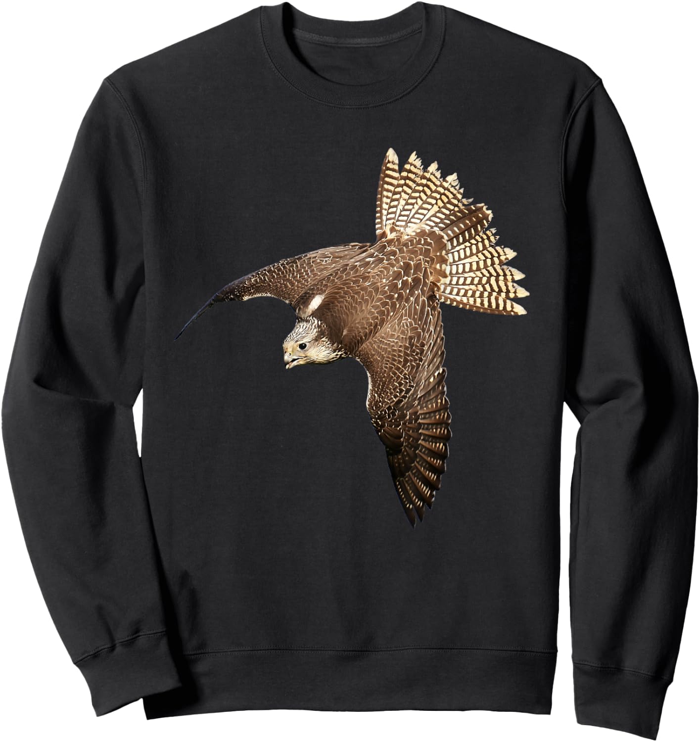 Beautiful Falcon Raptor Flight Bird of Prey for Falconer Sweatshirt - Sweatshirt | Black