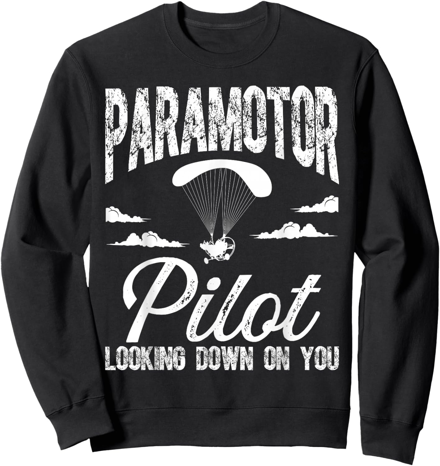 Paramotoring Kit Paraglider Equipment Paramotor Pilot Sweatshirt - Sweatshirt | Black