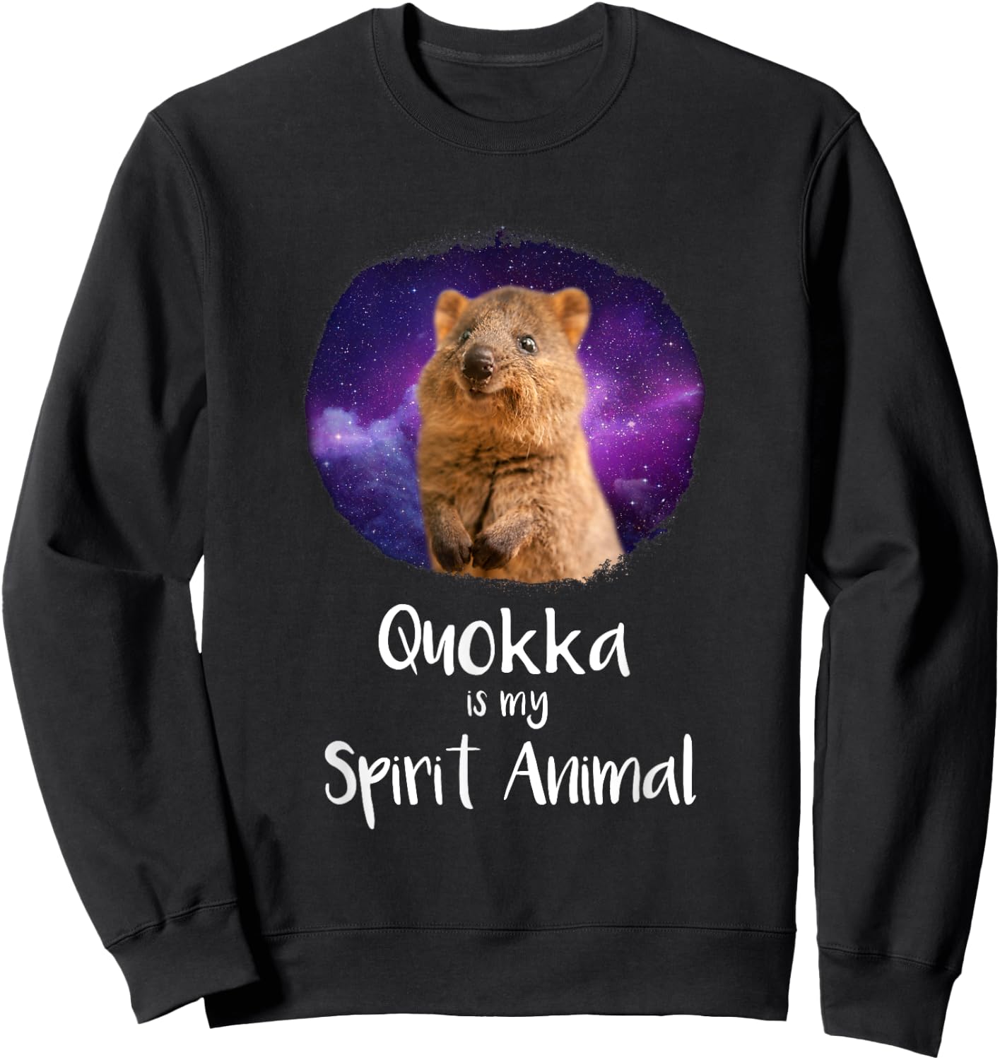 Quokka is my Spirit Animal Quokka Lover Gift Setonix Sweatshirt - Sweatshirt | Black