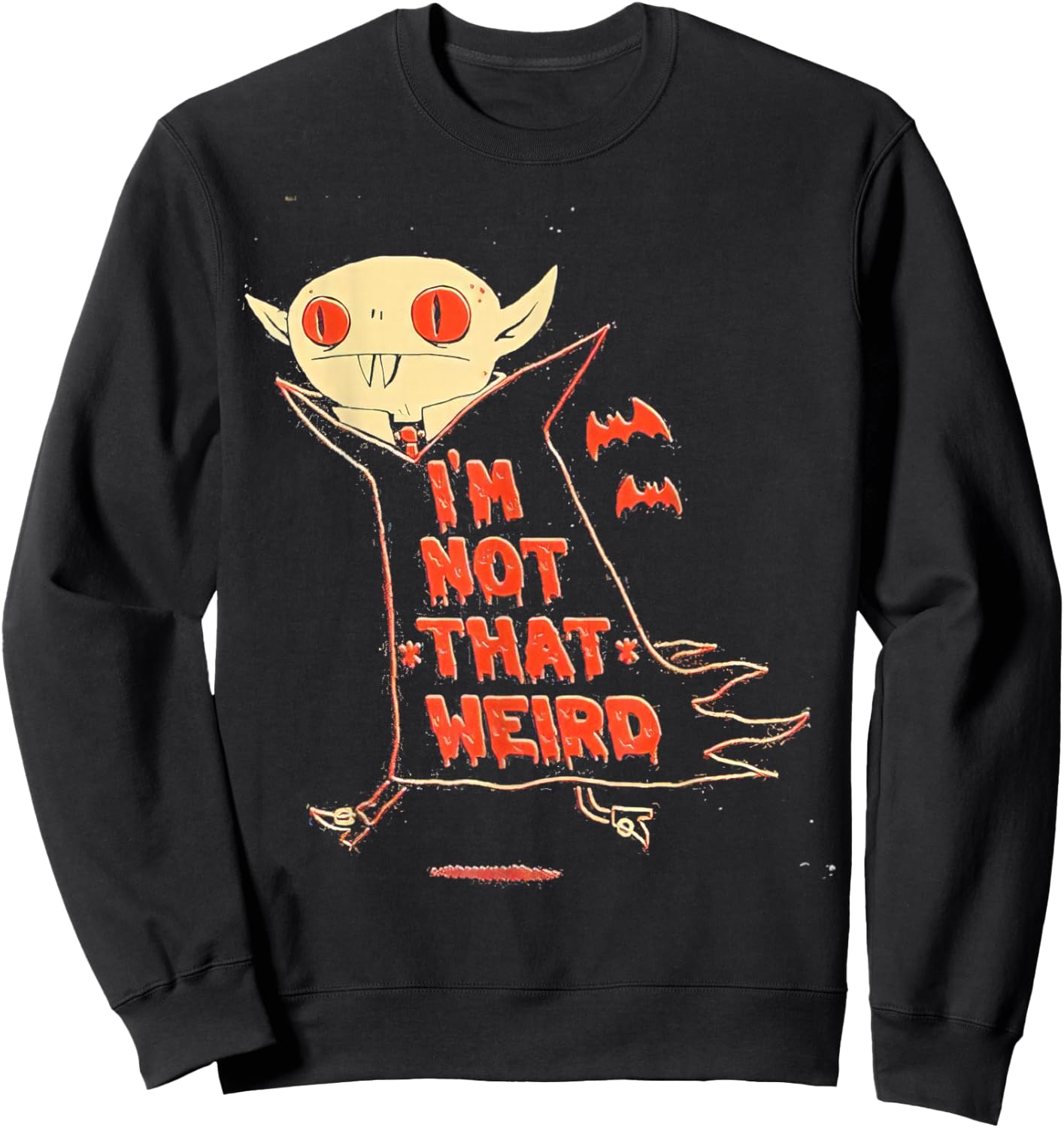 2026 Vampire I’m Not That Weird Sweatshirt - Sweatshirt | Black