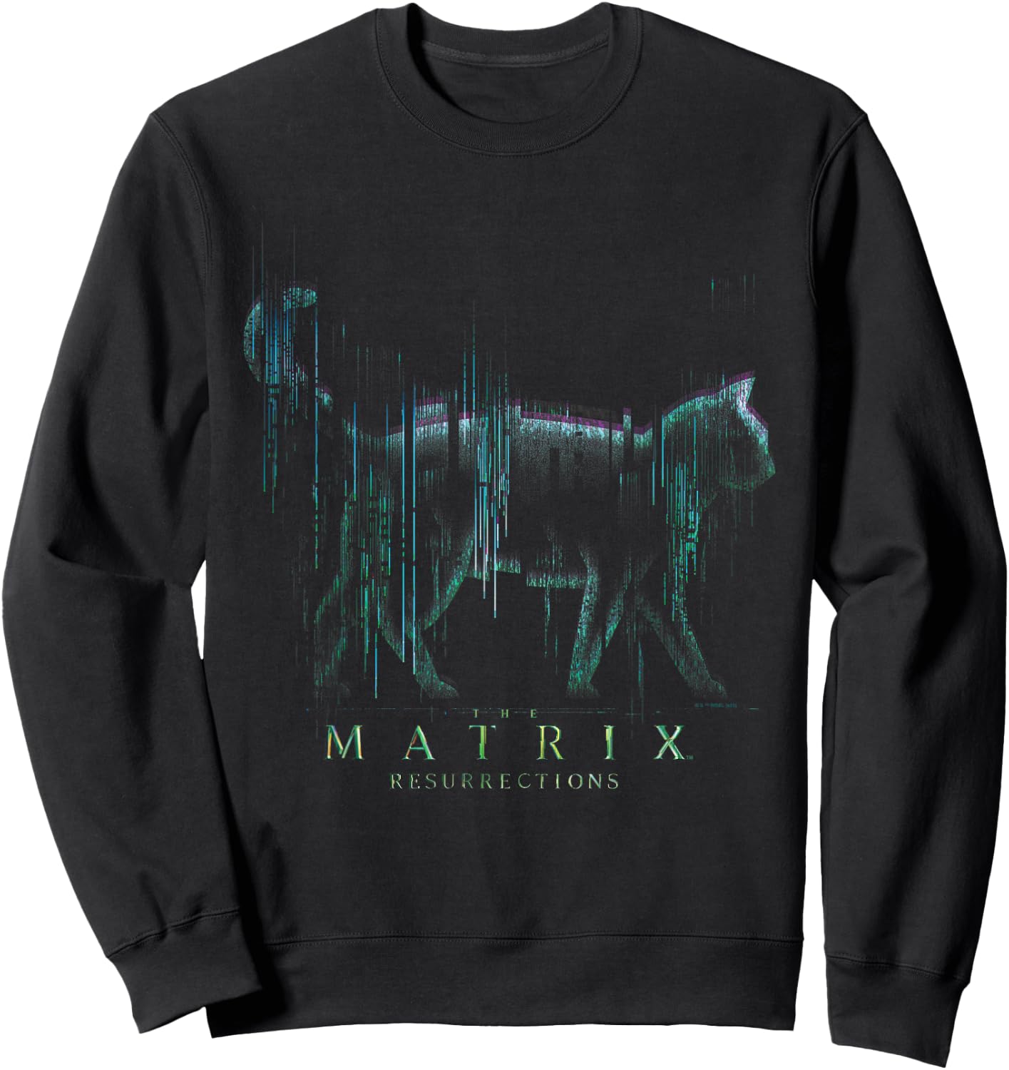 The Matrix 4 Techno Cat Sweatshirt - Sweatshirt | Black