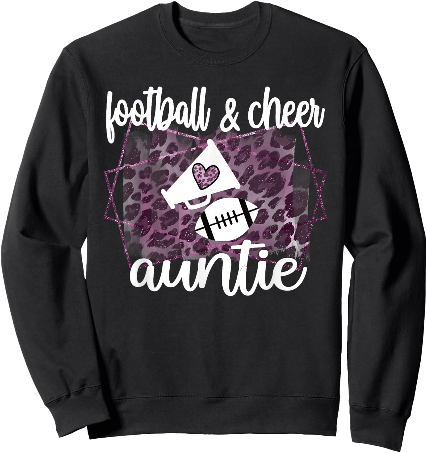 Proud Football & Cheerleading Cheer Aunt Sweatshirt - Sweatshirt | Black