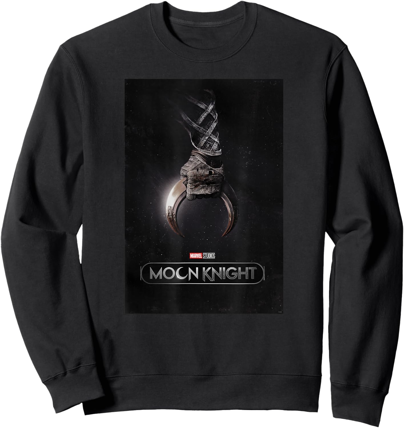 Marvel Moon Knight Crescent Dart Poster Sweatshirt - Sweatshirt | Black
