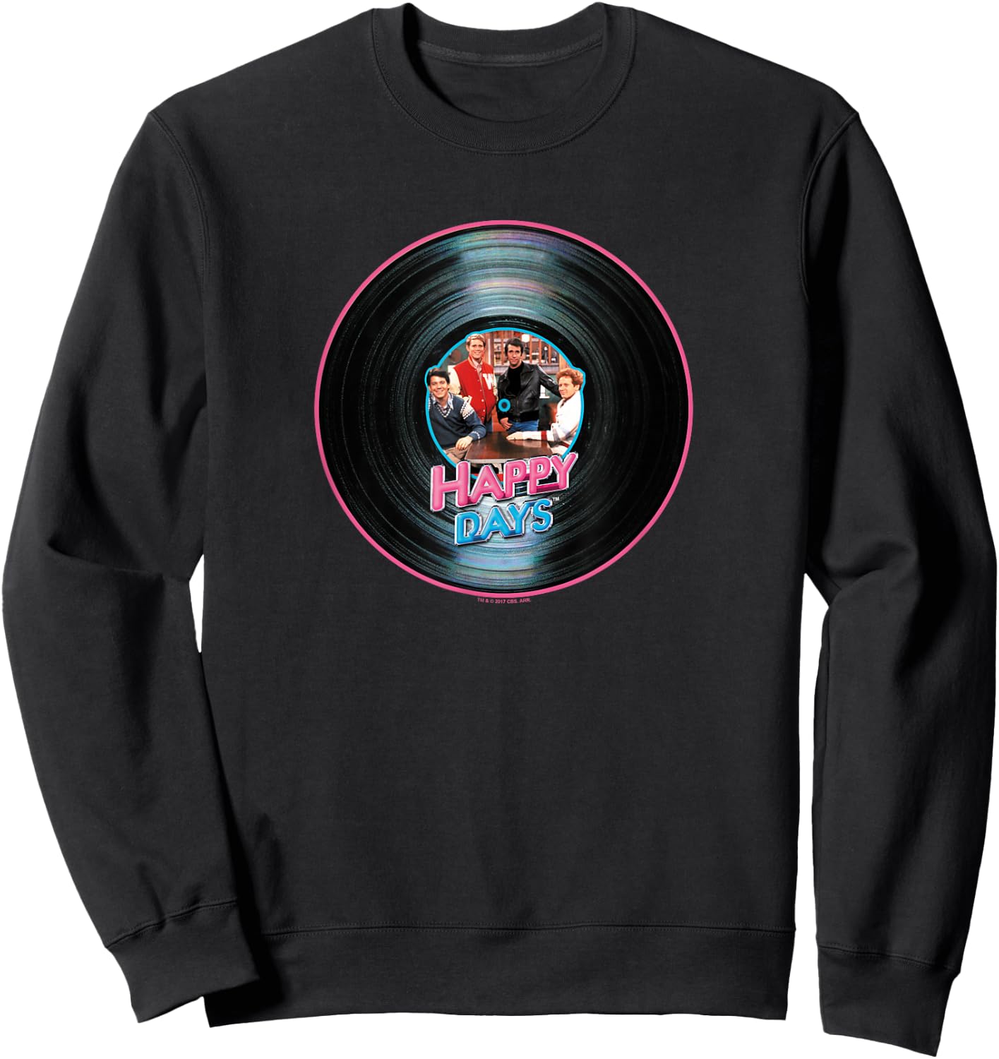 Happy Days On The Record Sweatshirt - Sweatshirt | Black