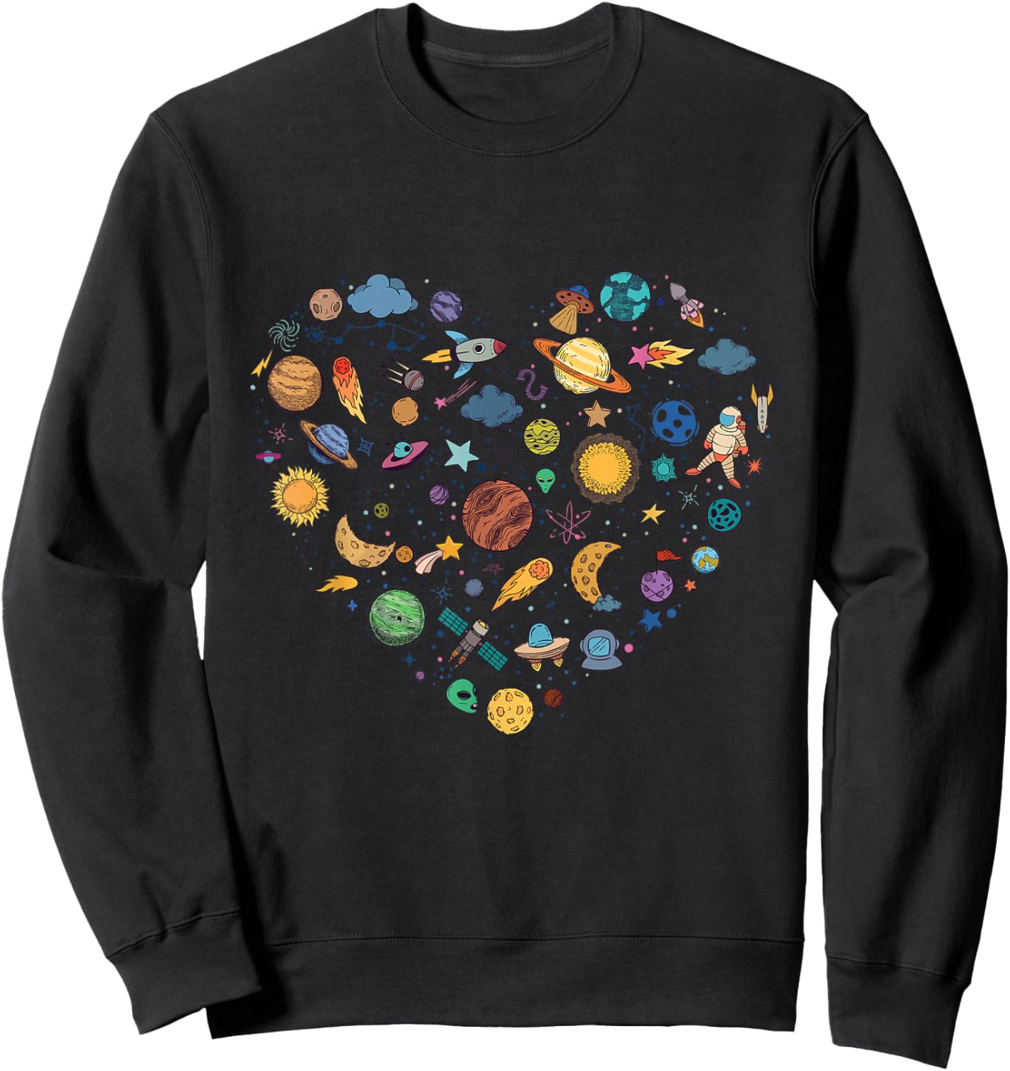 Our Solar System planet, Science Education Space kids boys Sweatshirt - Sweatshirt | Black